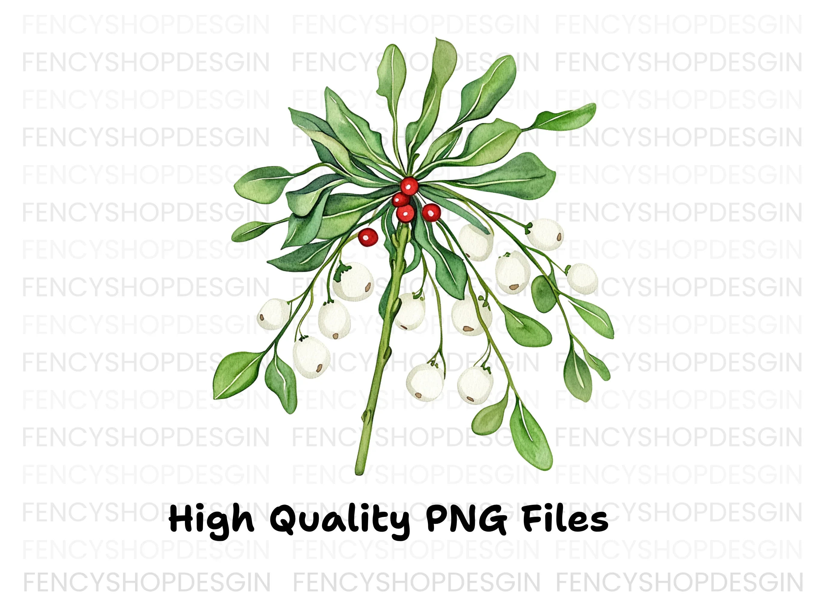 Festive Mistletoe Clipart Bundle - Image 2