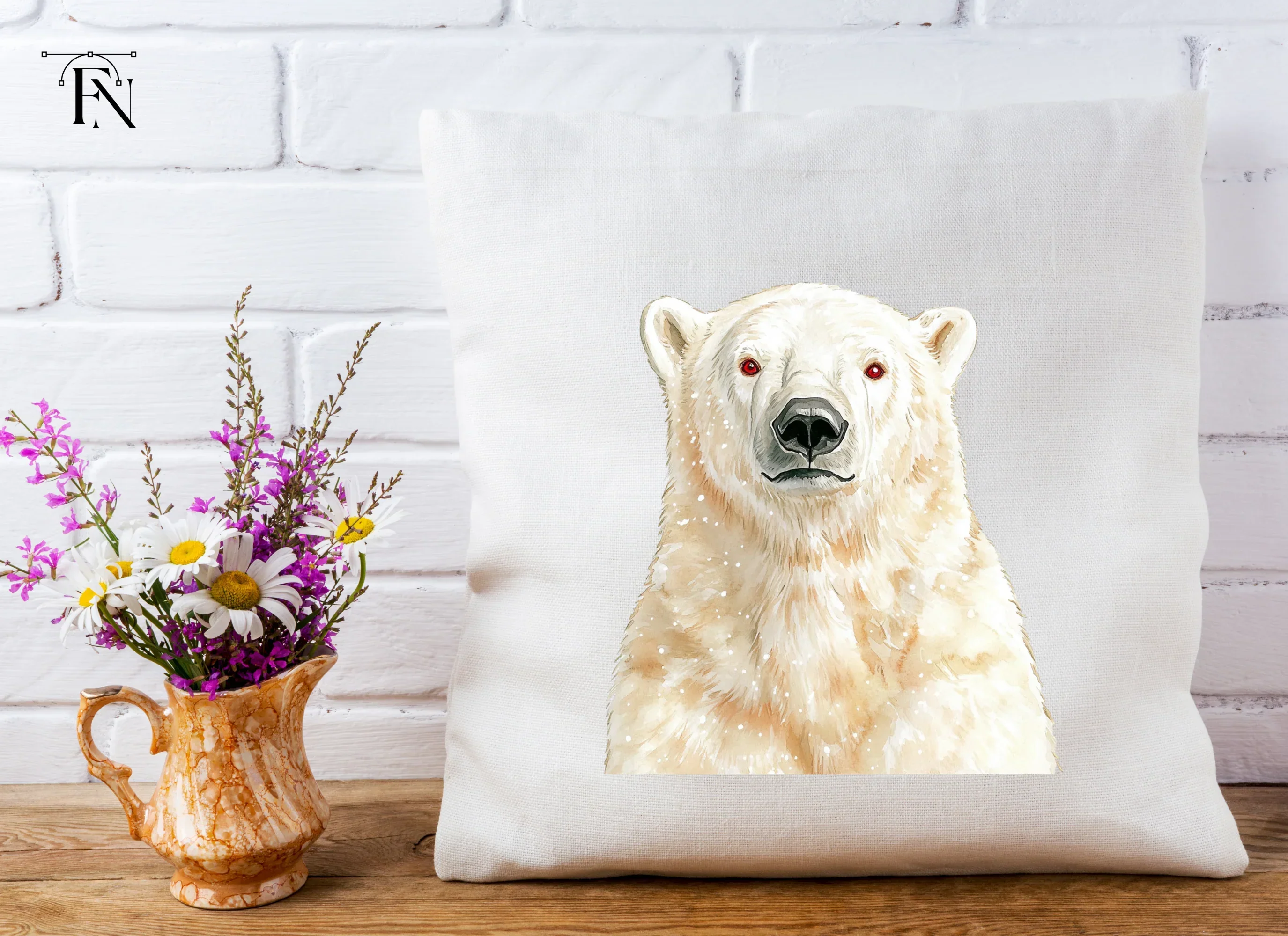 Festive Polar Bear Clipart Bundle - Image 5