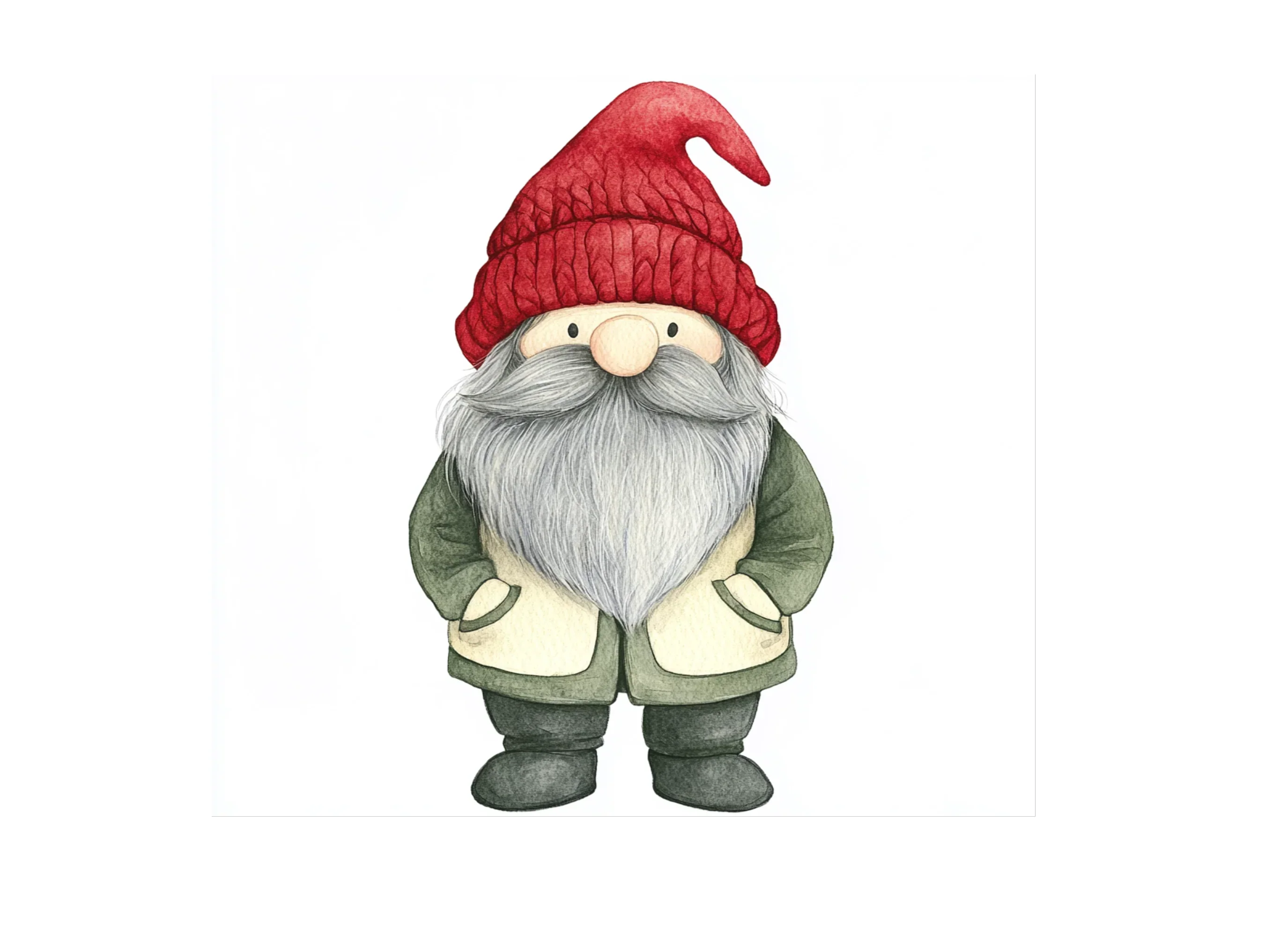 Festive Red Hat Gnomes Clipart Bundle - Image 3