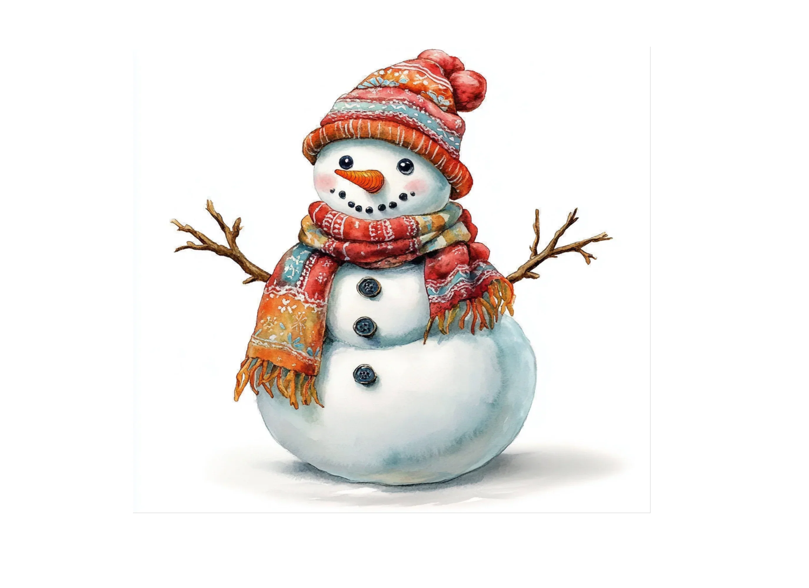 Festive Snowman Clipart Bundle - Image 2