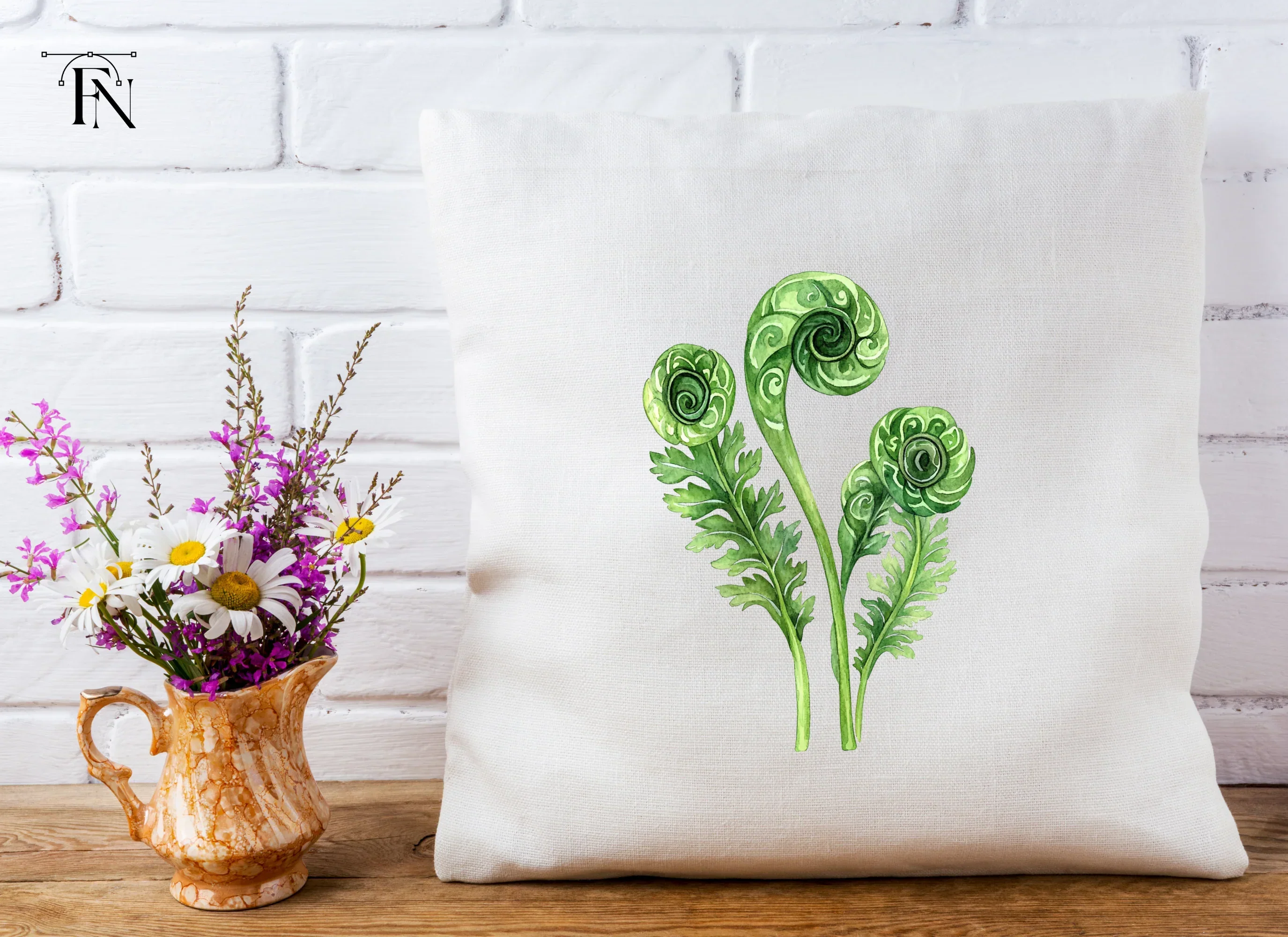 Fiddlehead Ferns Clipart Bundle - Image 4
