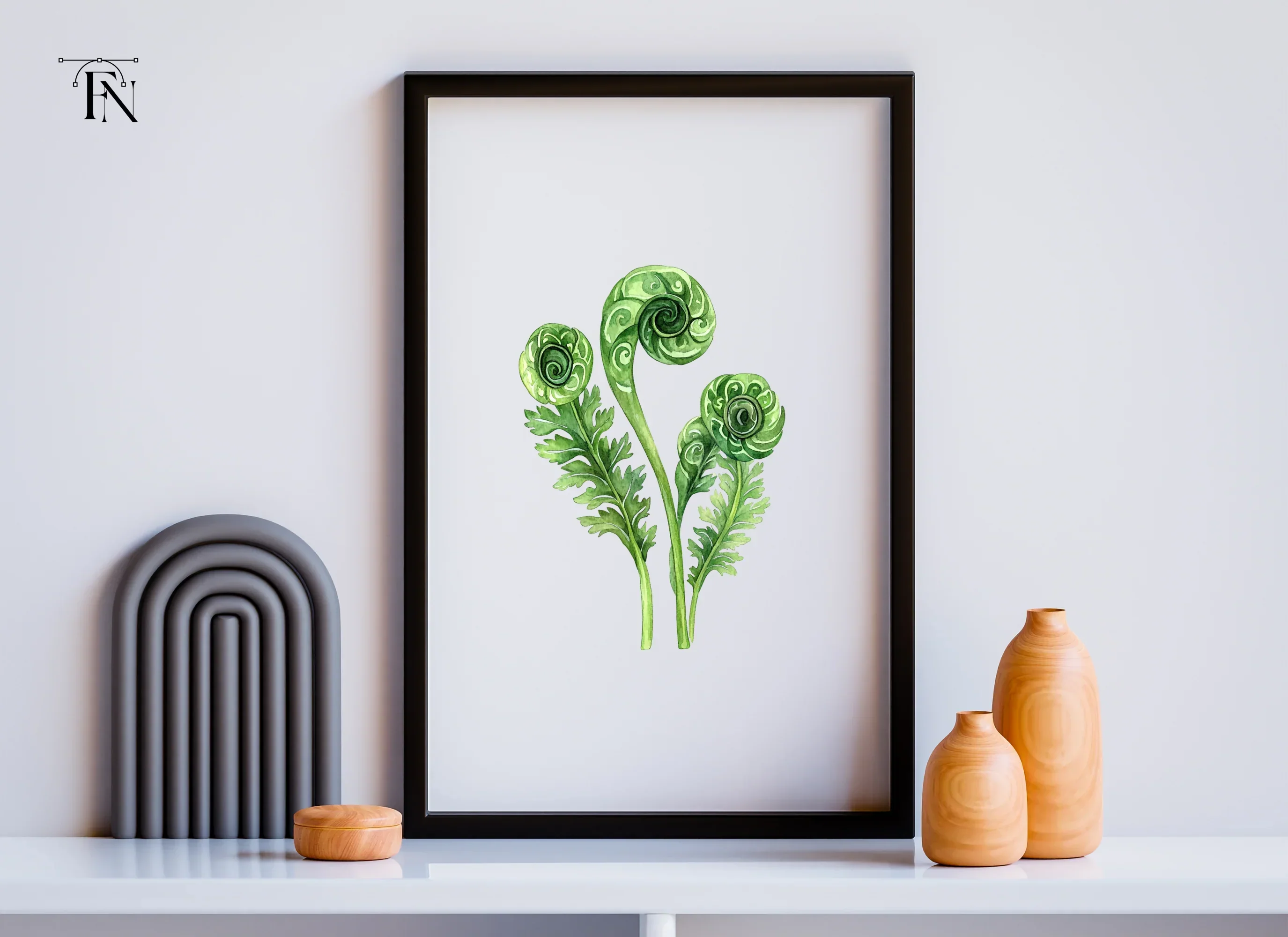 Fiddlehead Ferns Clipart Bundle - Image 6