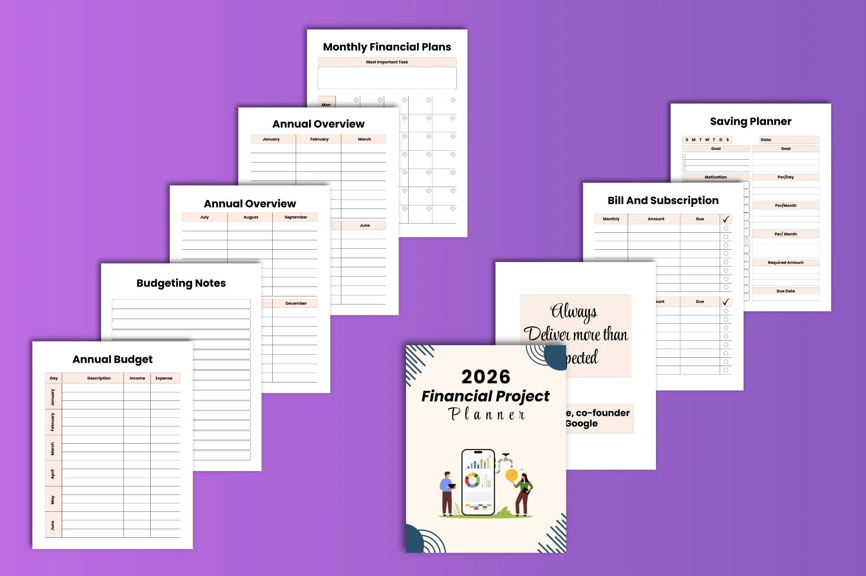 Financial Project Planner Template - Image 3