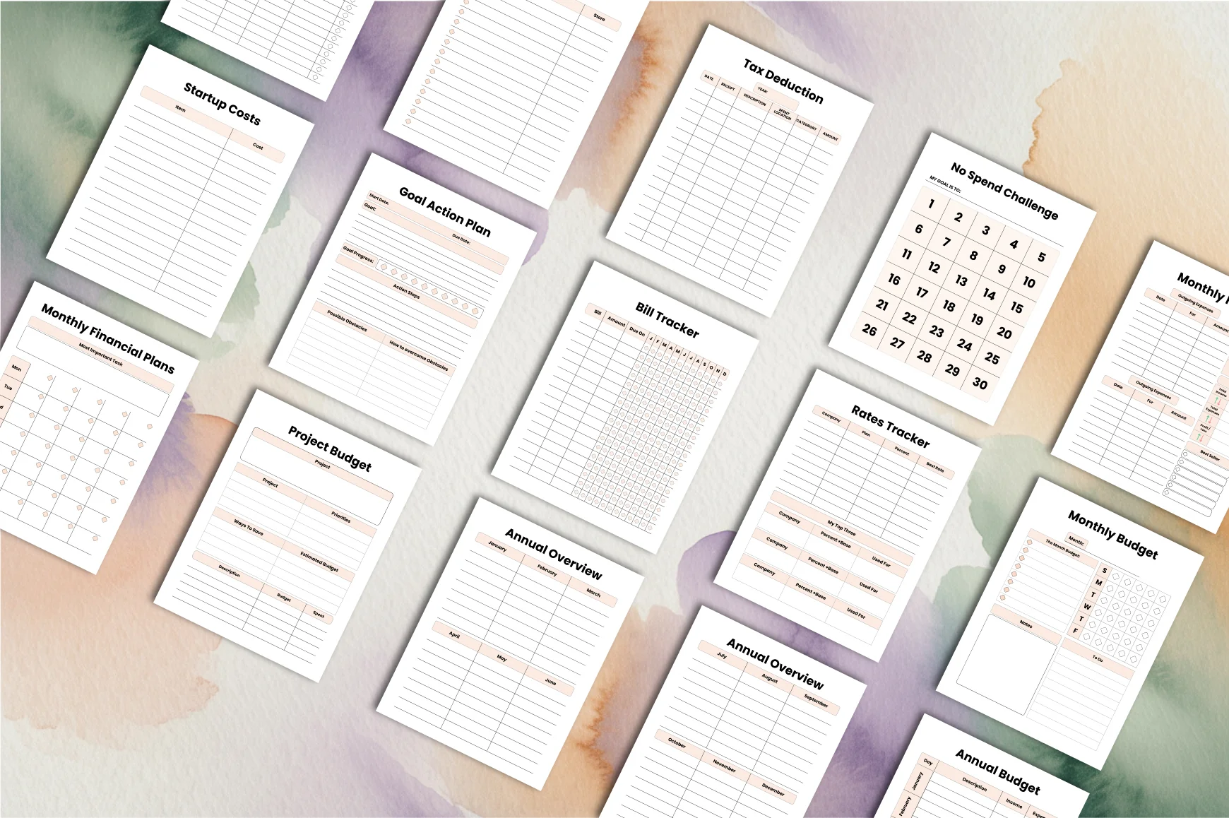 Financial Project Planner Template - Image 3
