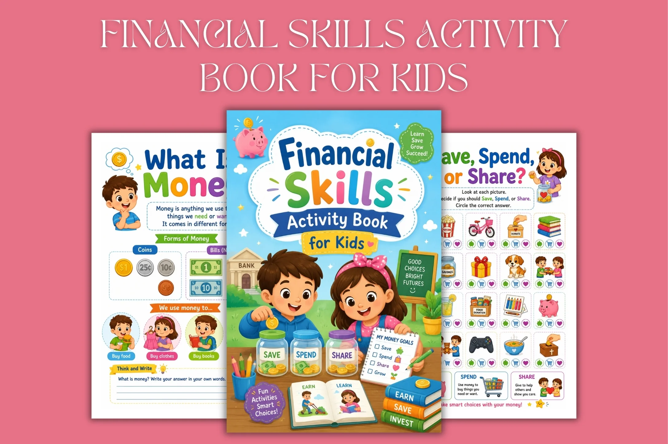 Financial Skills Activity For Kids Book - Image 3