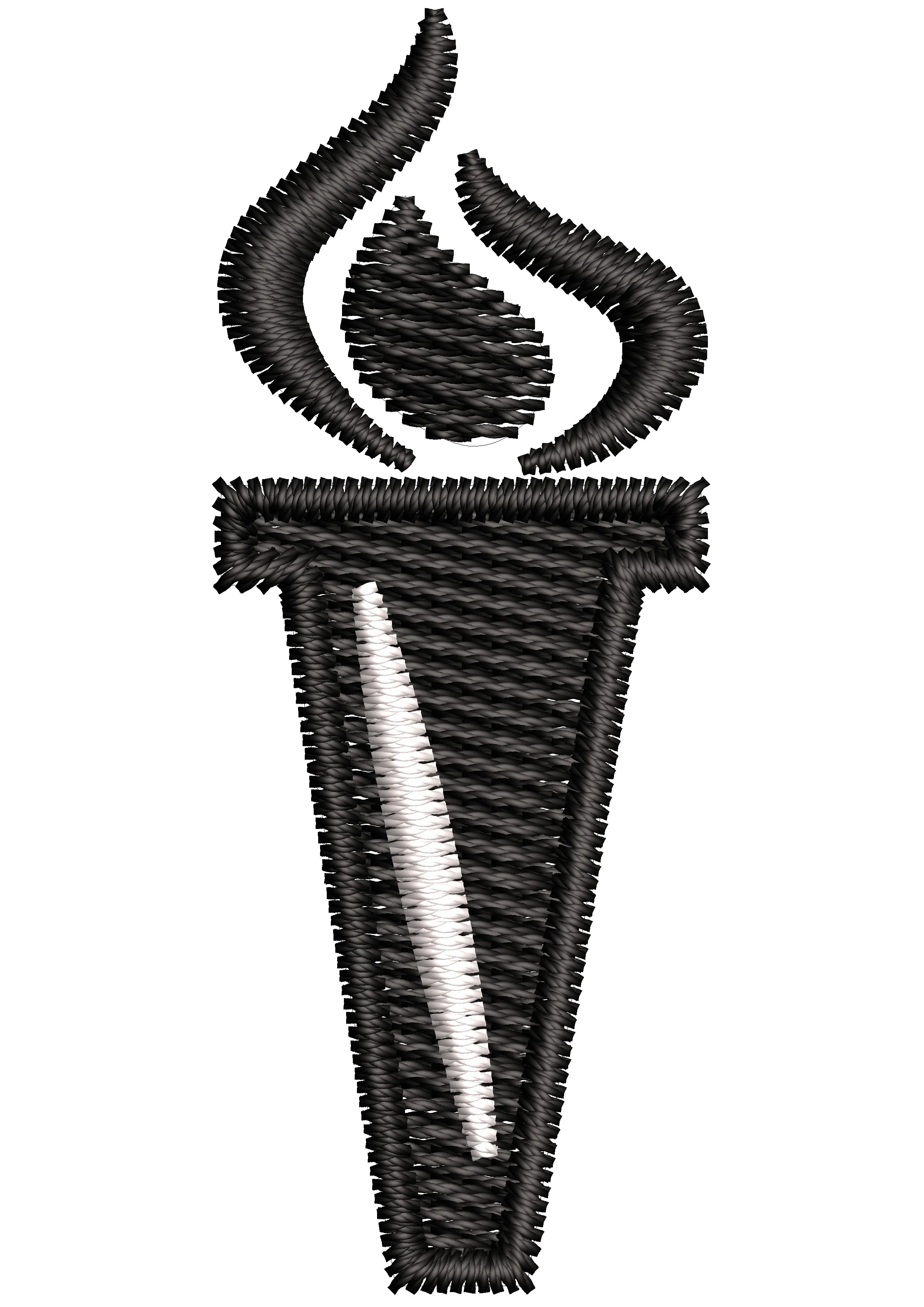 Fire Pot Embroidery Design