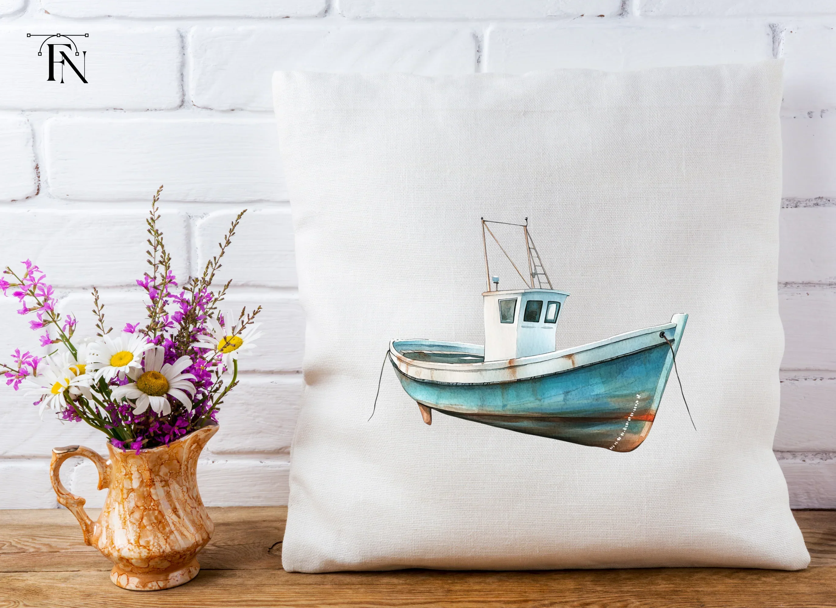 Fishing Boat Illustration Clipart Bundle - Image 5