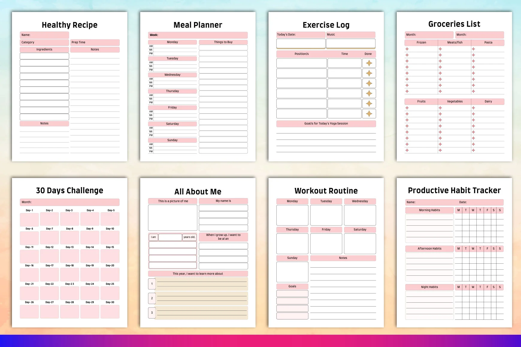 Fitness Planner for Effective Workout Tracking - Image 4