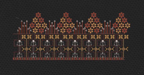 Floral Border Golden White Building Style Flower Embroidery Design