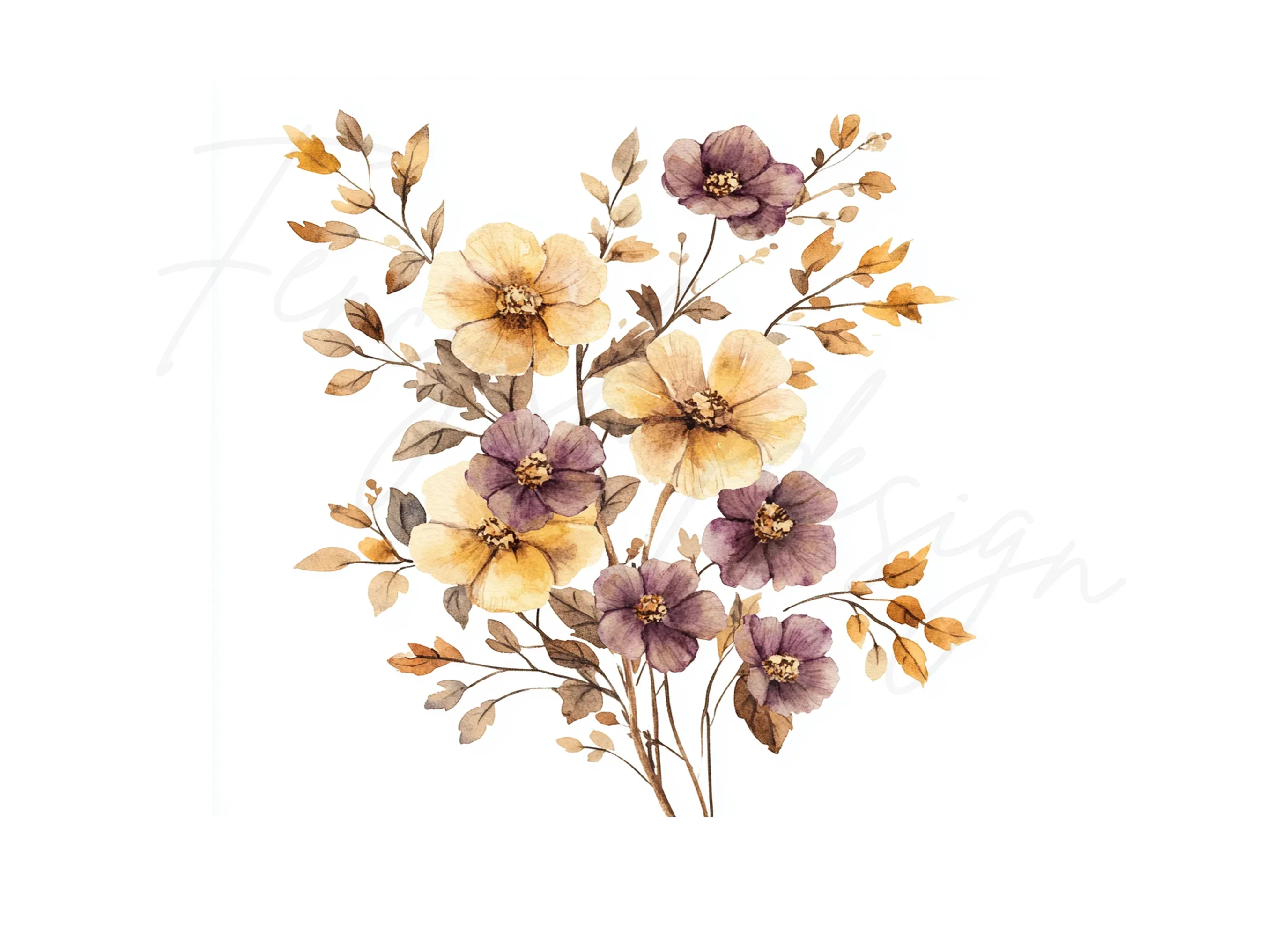 Floral Bouquet Clipart Bundle - Image 2