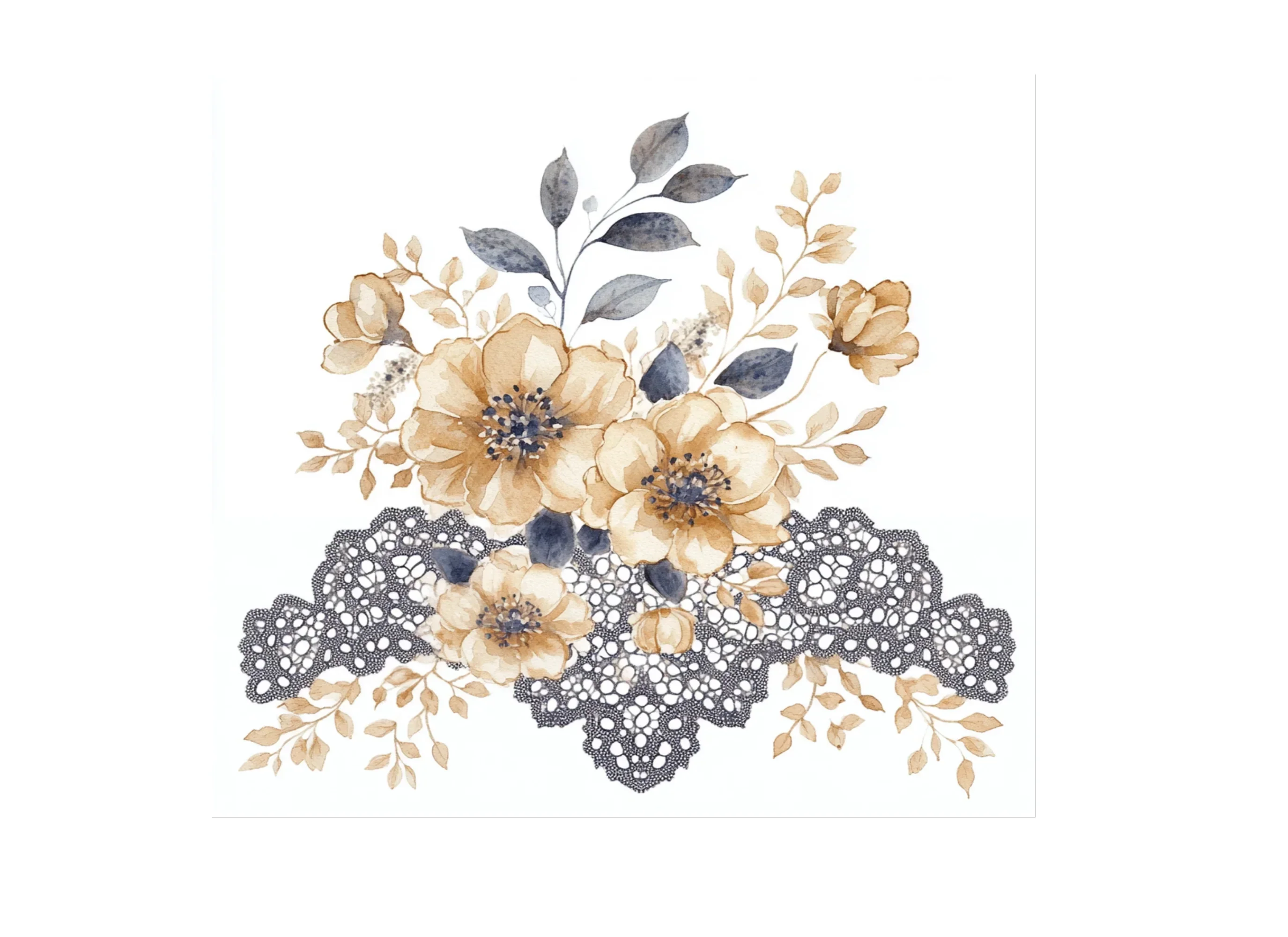 Floral Lace Clipart Bundle - Image 2