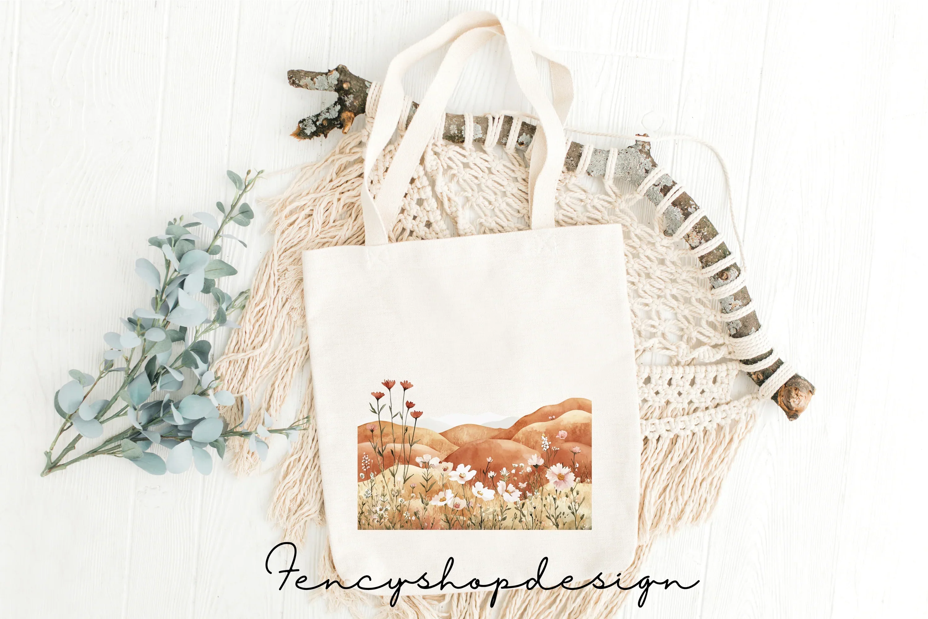 Floral Landscape Clipart Bundle - Image 8