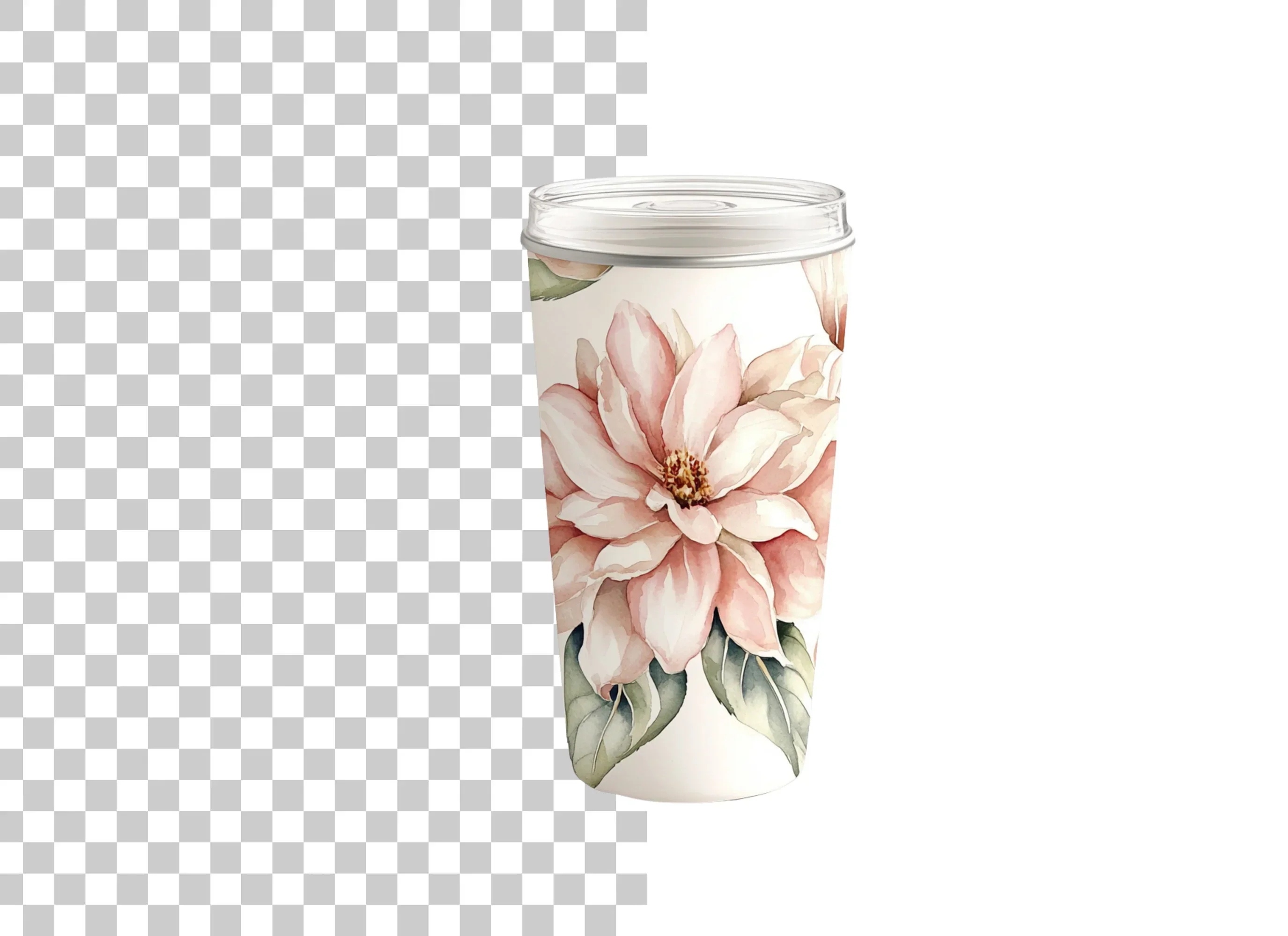 Floral Magnolia Tumbler Clipart Bundle - Image 6