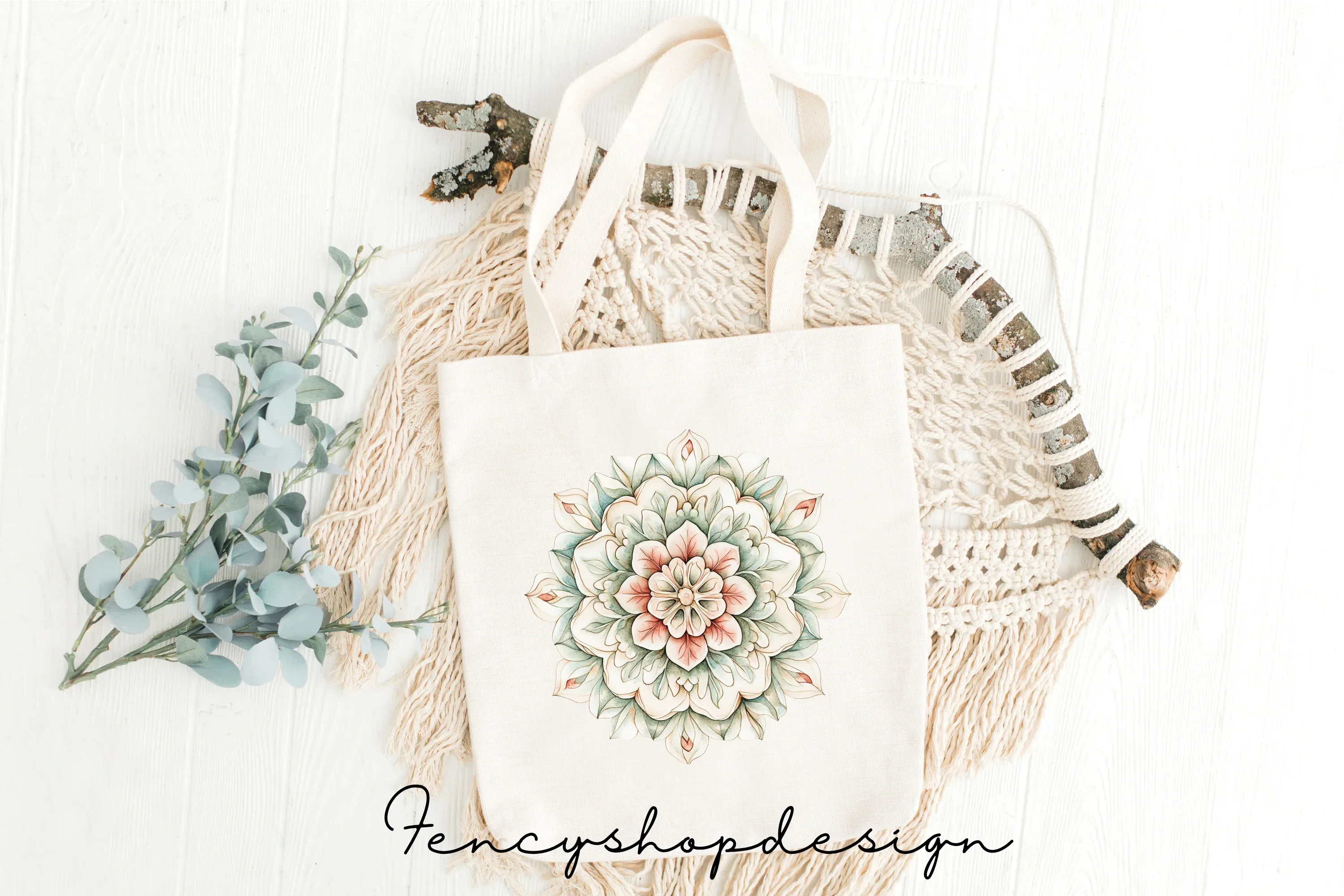 Floral Mandala Clipart Bundle - Image 8