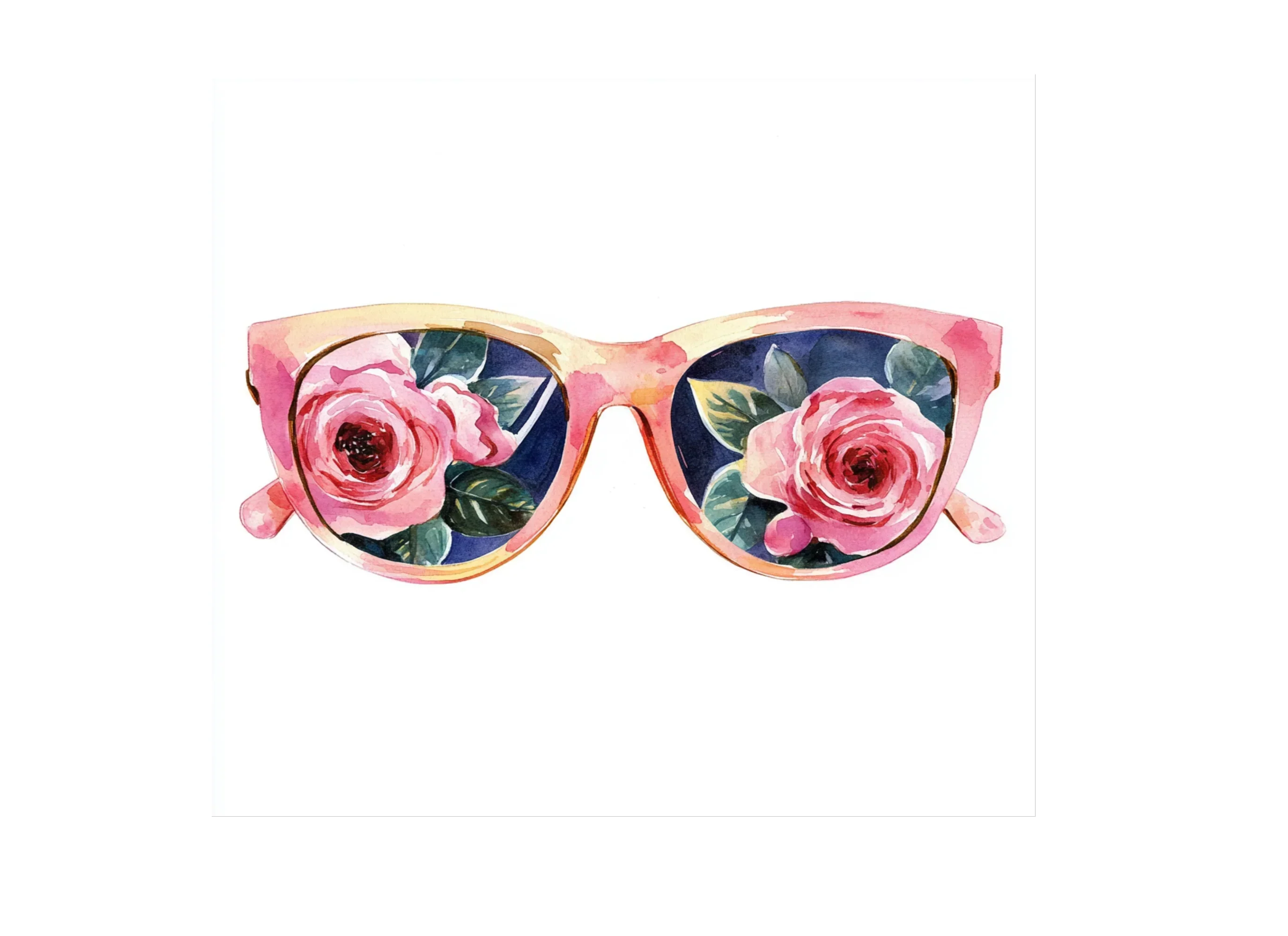 Floral Reflection Sunglasses Clipart Bundle - Image 3