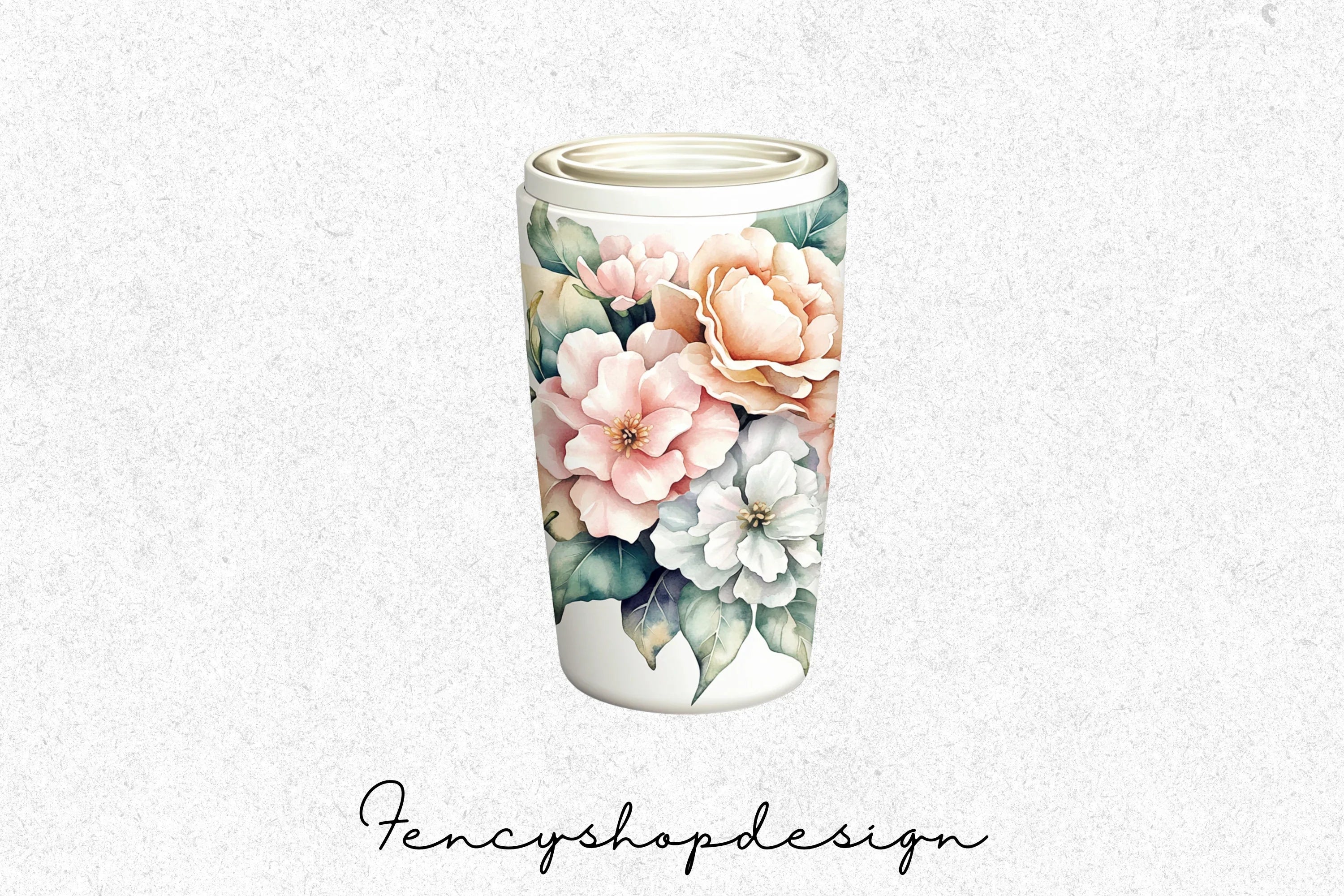 Floral Tumbler Clipart Bundle - Image 3