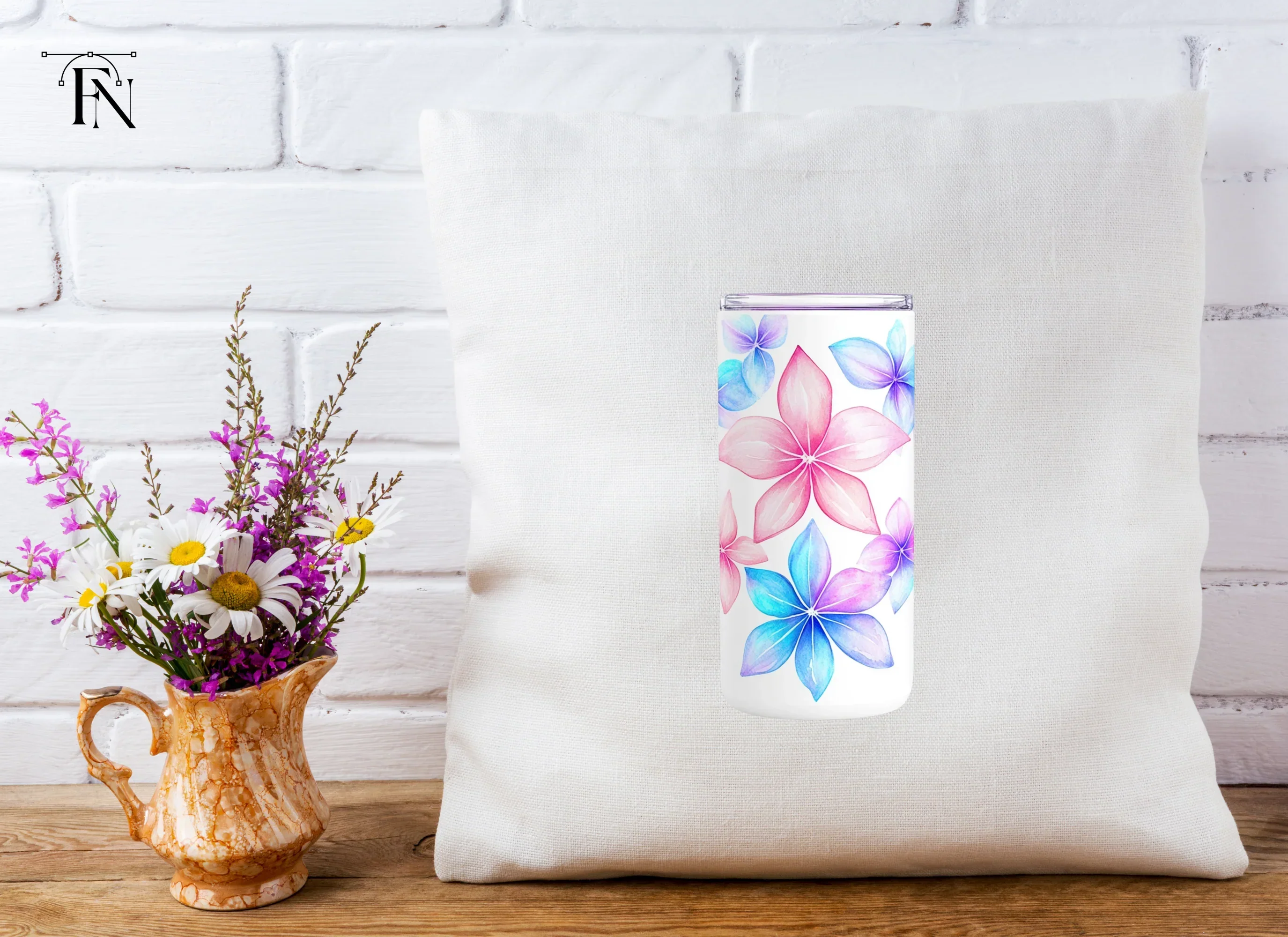 Floral Tumbler Clipart Bundle - Image 4