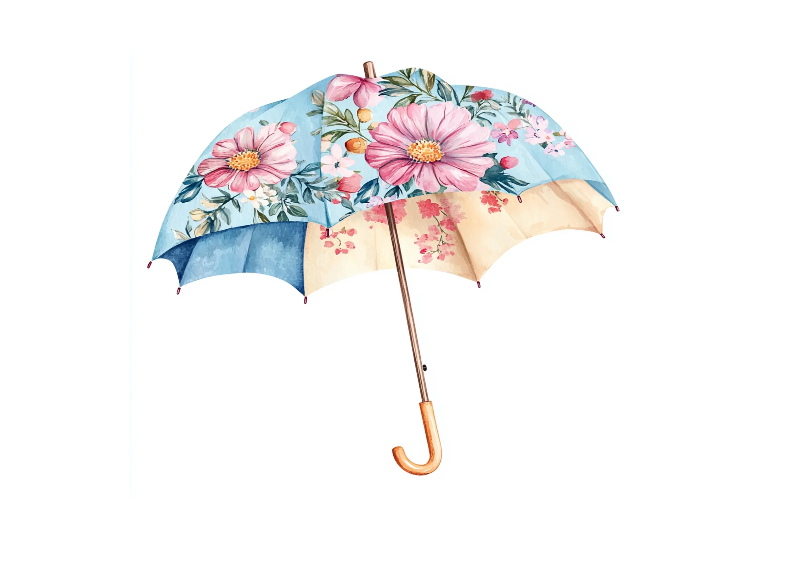Floral Umbrellas Clipart Bundle - Image 2