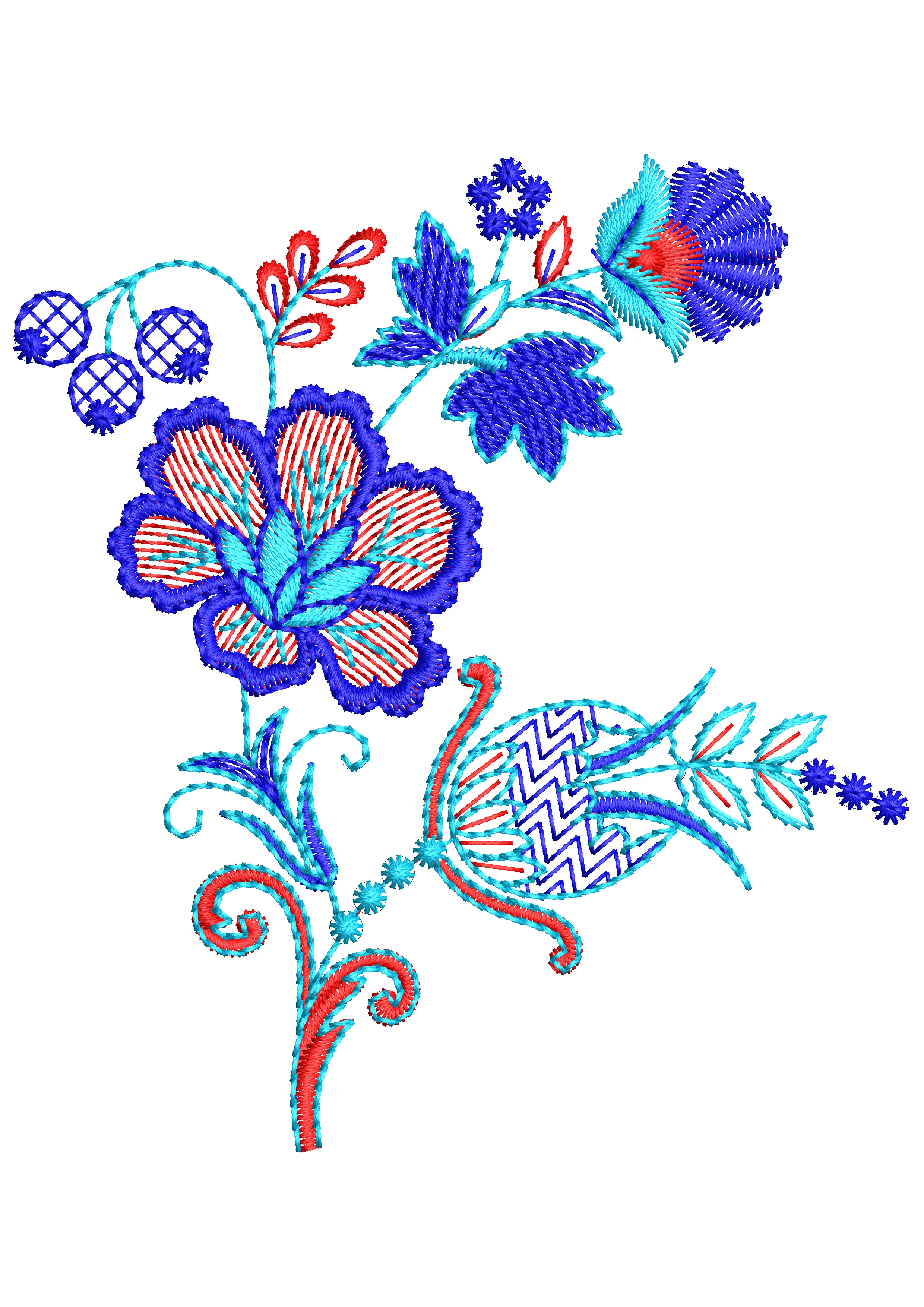Flower Gallery Embroidery Design