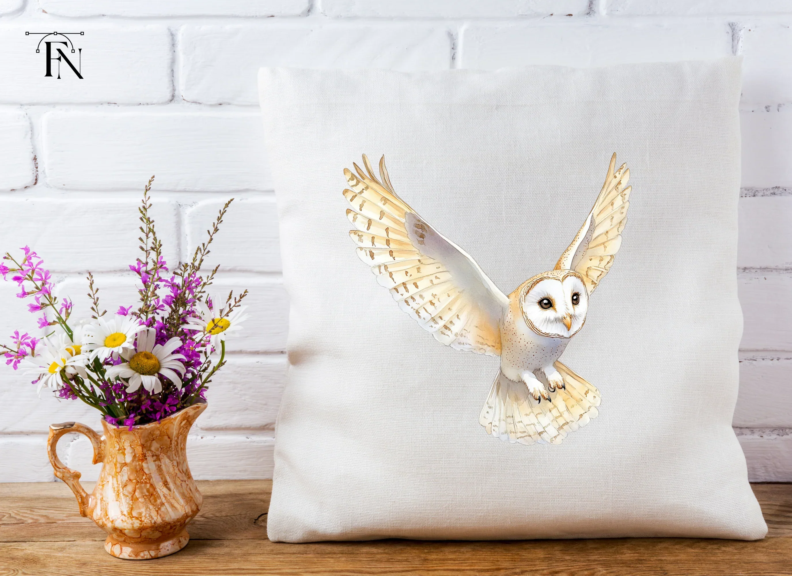 Flying Barn Owl Clipart Bundle - Image 5