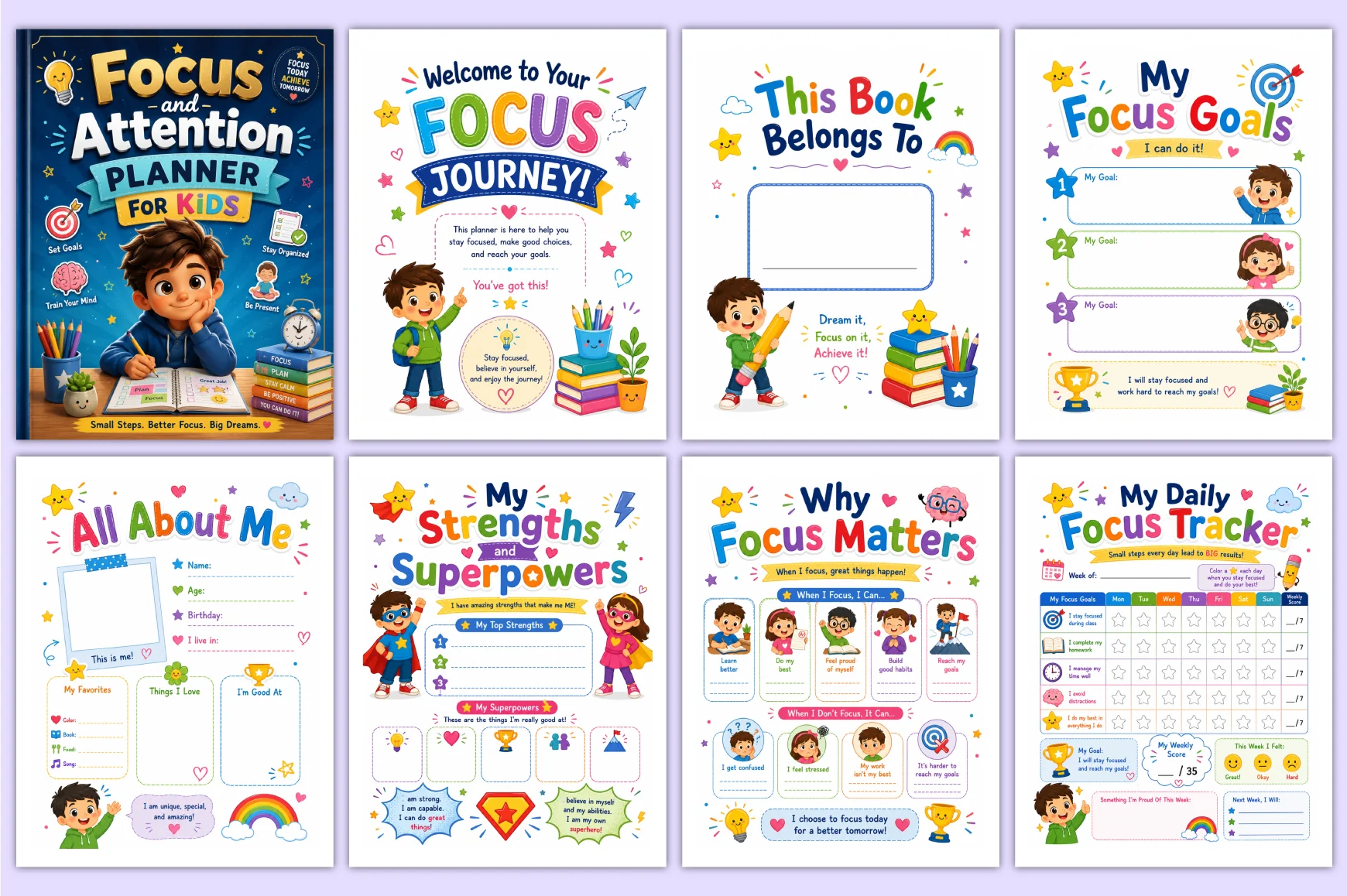Focus And Attention For Kids Planner - Image 2