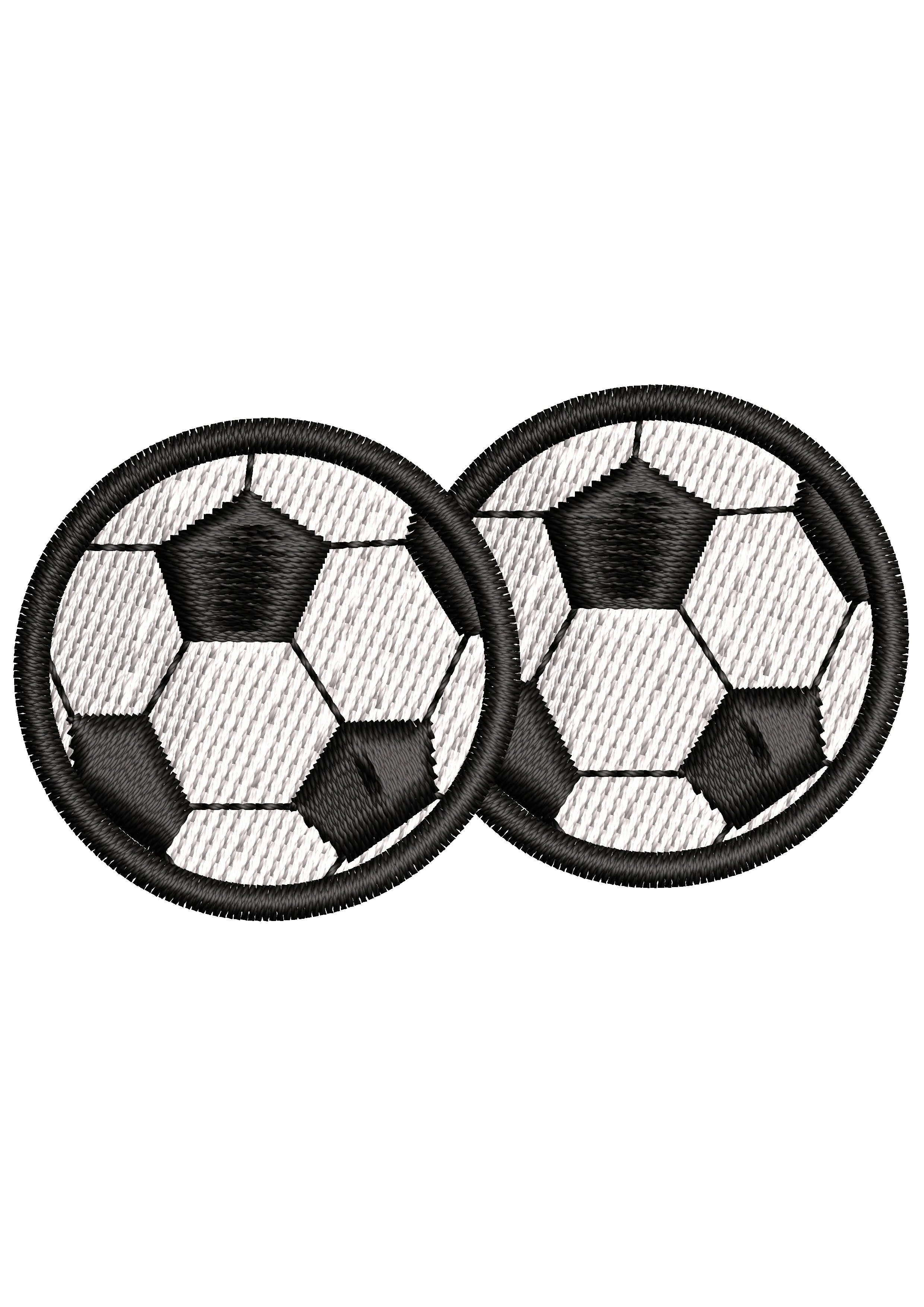 Football Both Embroidery Design
