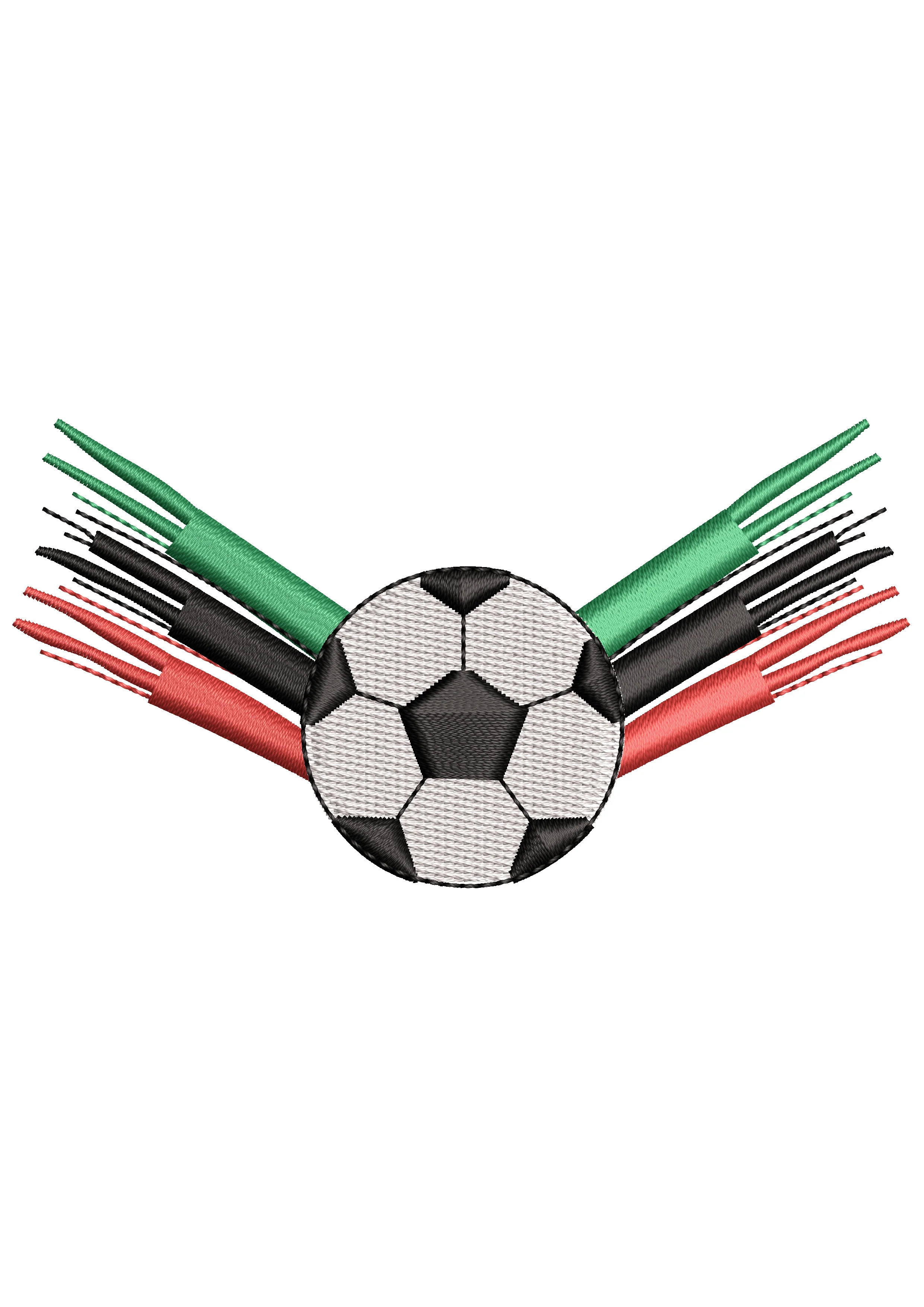 Football Multi Embroidery Design