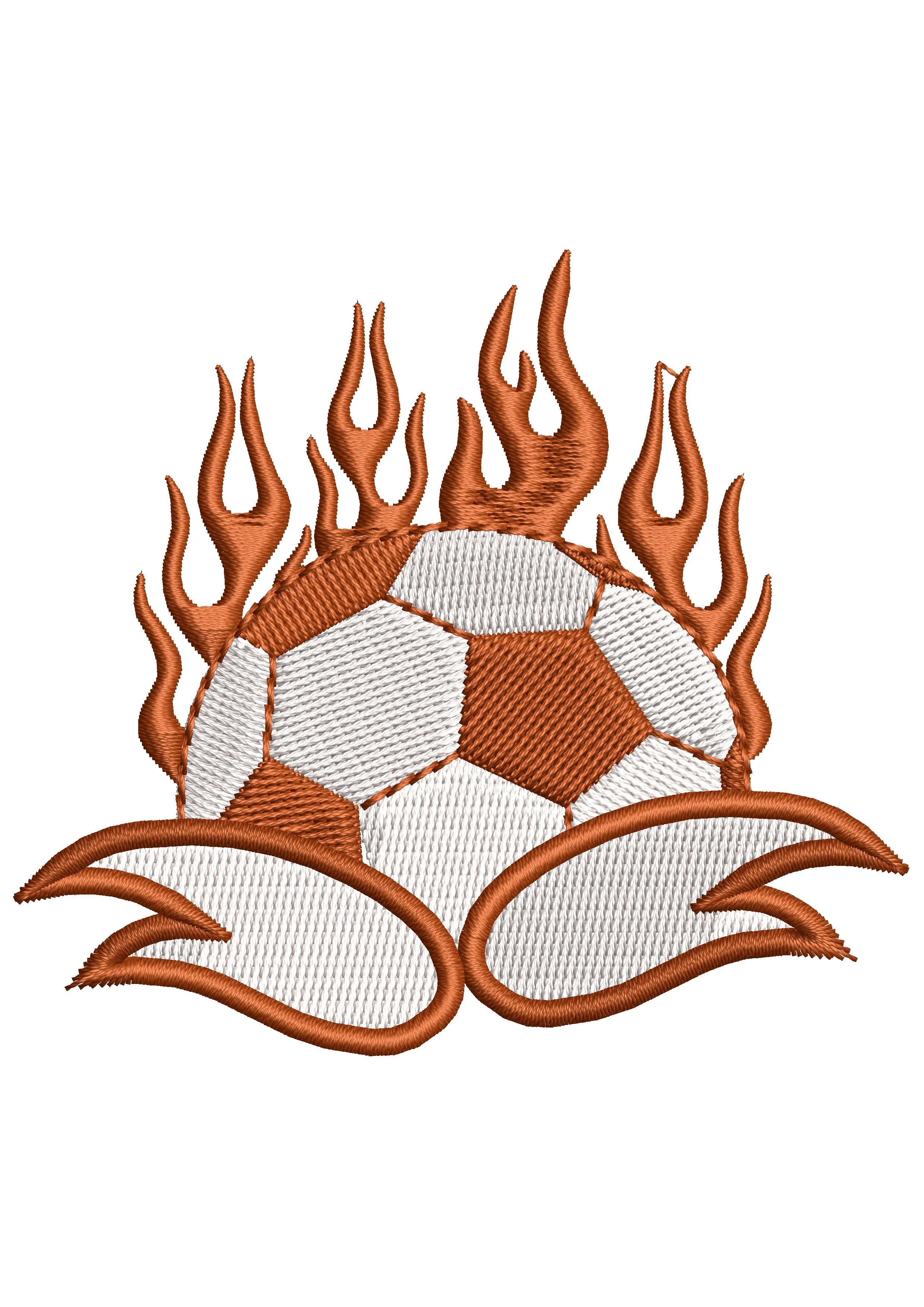 Fotball Hot Lover Embroidery Design