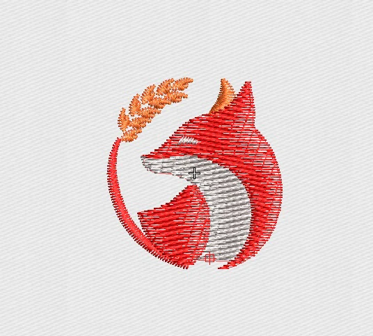 Fox Embroidery Design