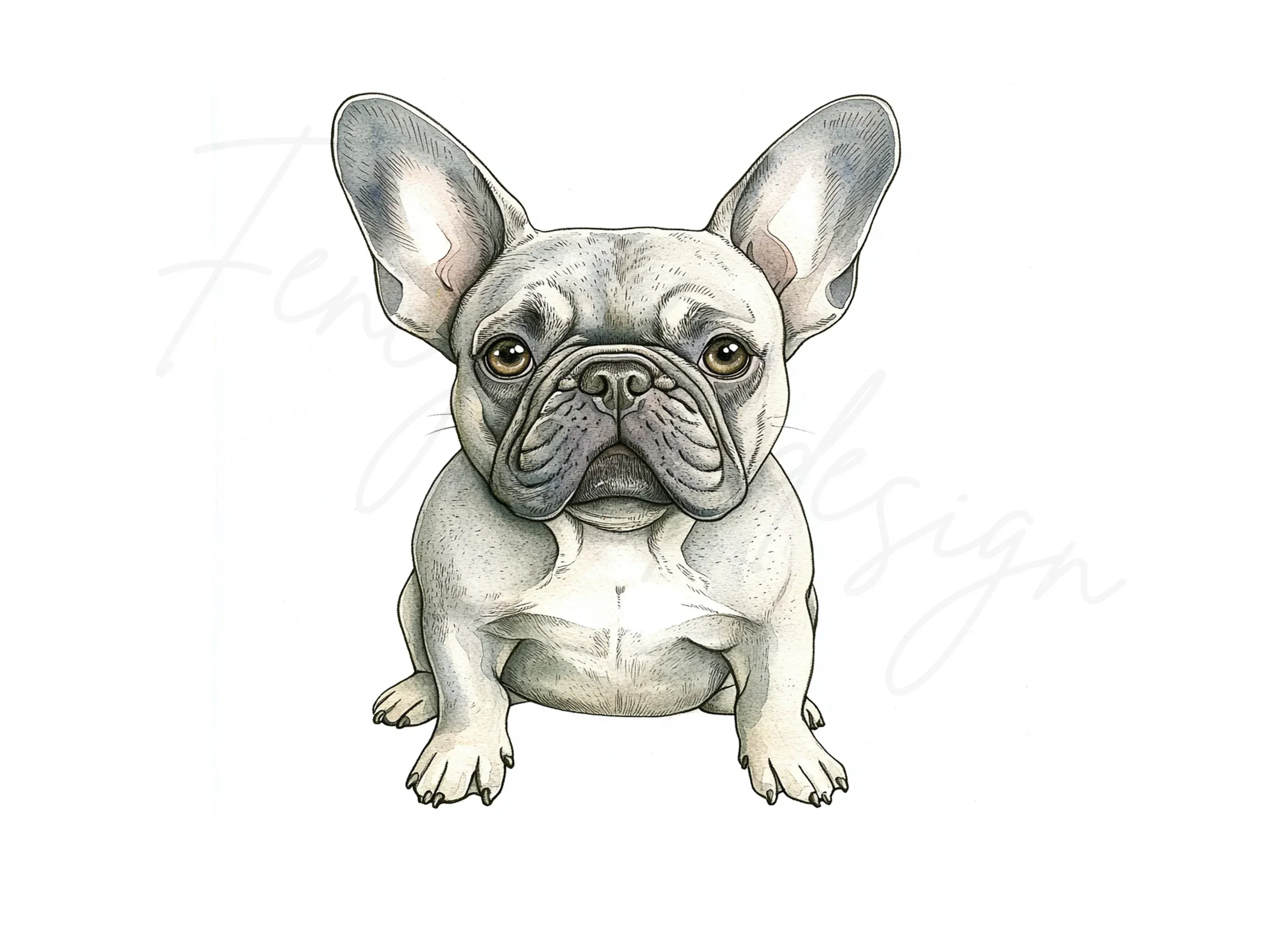 French Bulldog Puppies Clipart Bundle - Image 2
