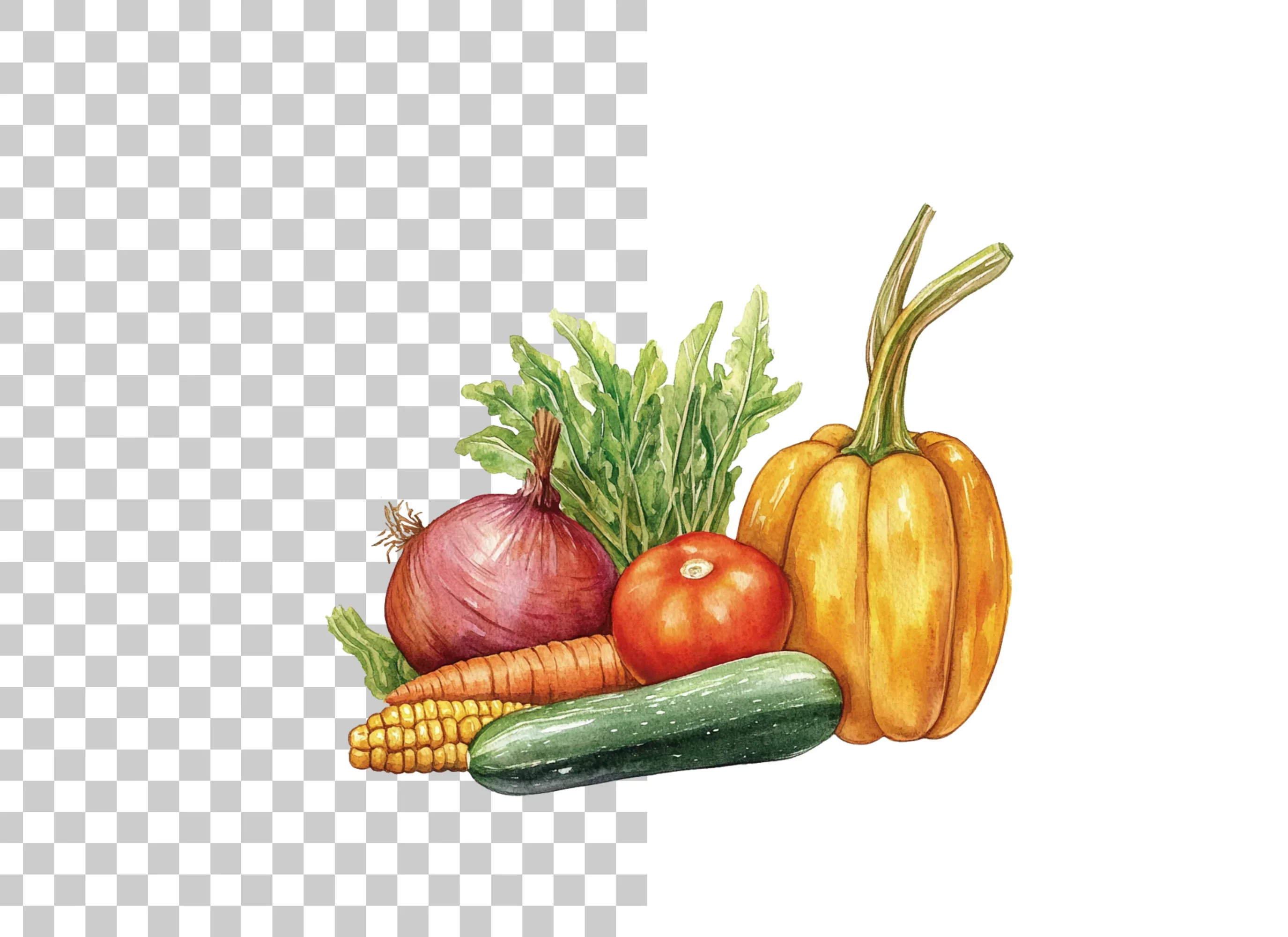 Fresh Vegetable Clipart Bundle - Image 2