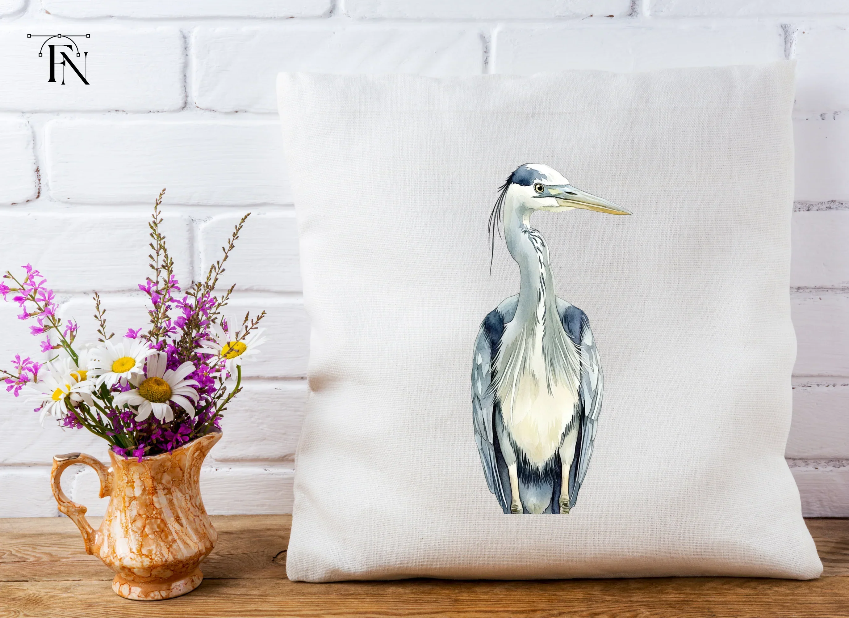 Front Facing Heron Clipart Bundle - Image 4