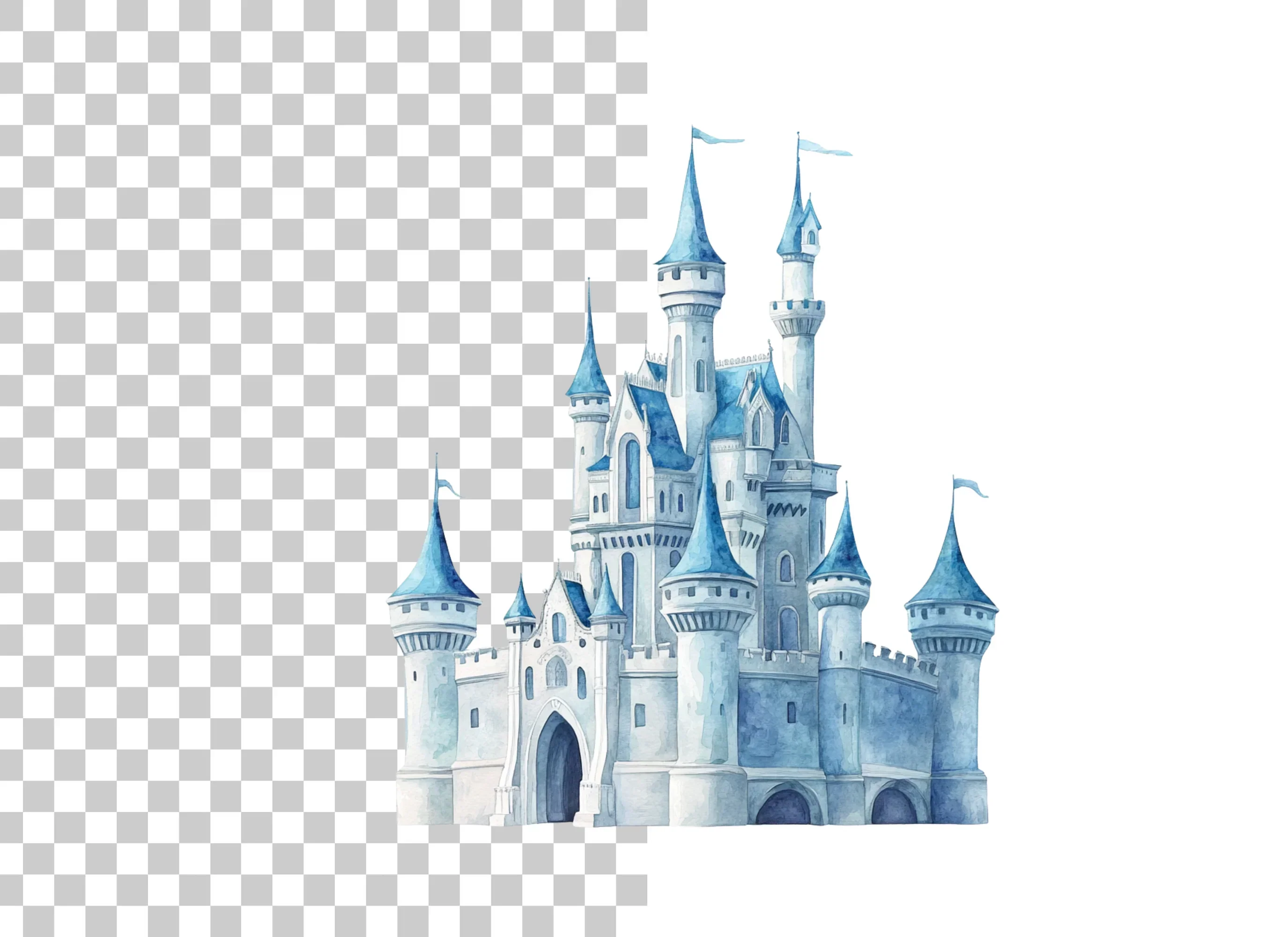 Frozen Ice Castle Clipart Bundle - Image 2