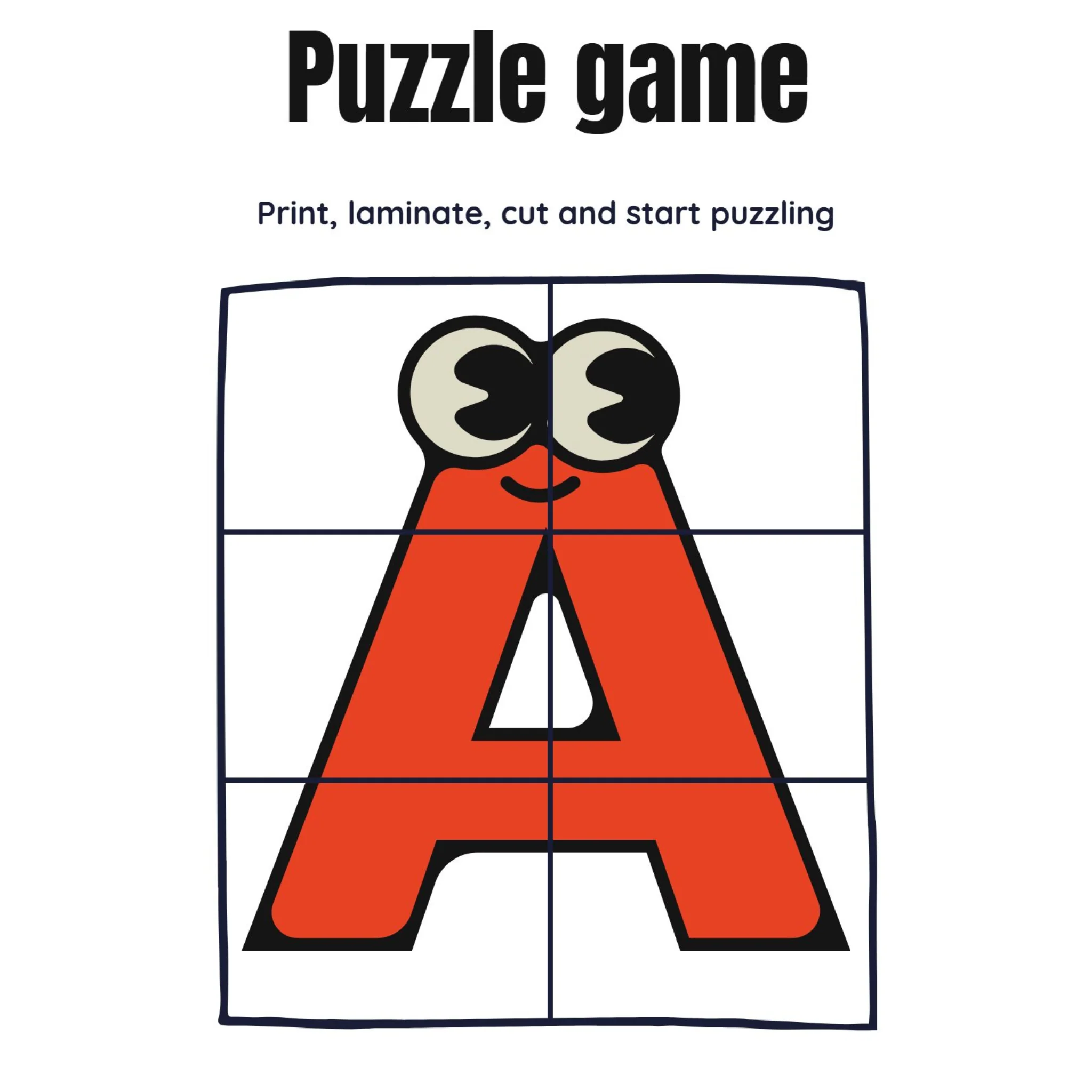 Fruit and Alphabet Puzzle Game