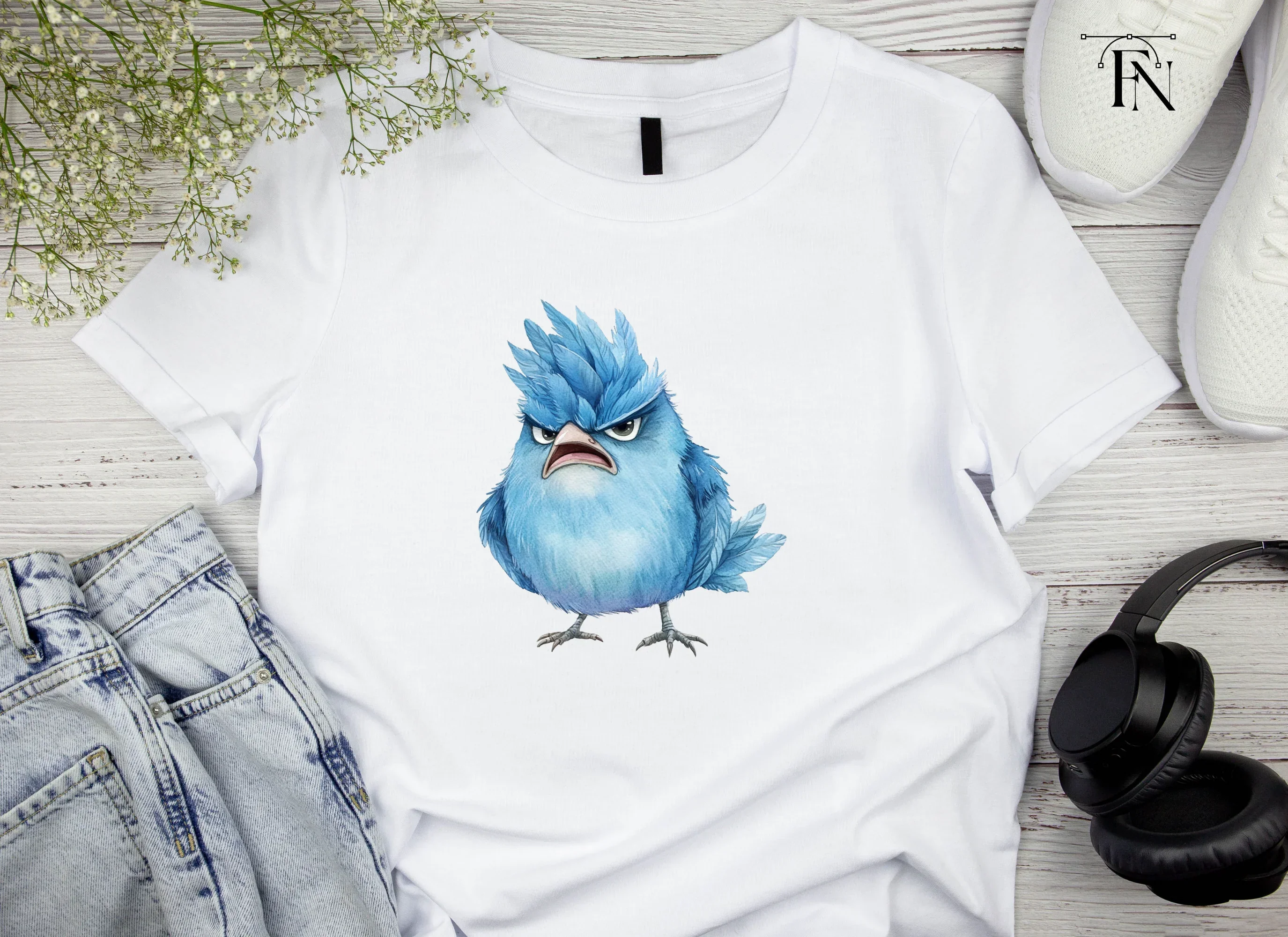 Furious Blue Bird Clipart Bundle - Image 5