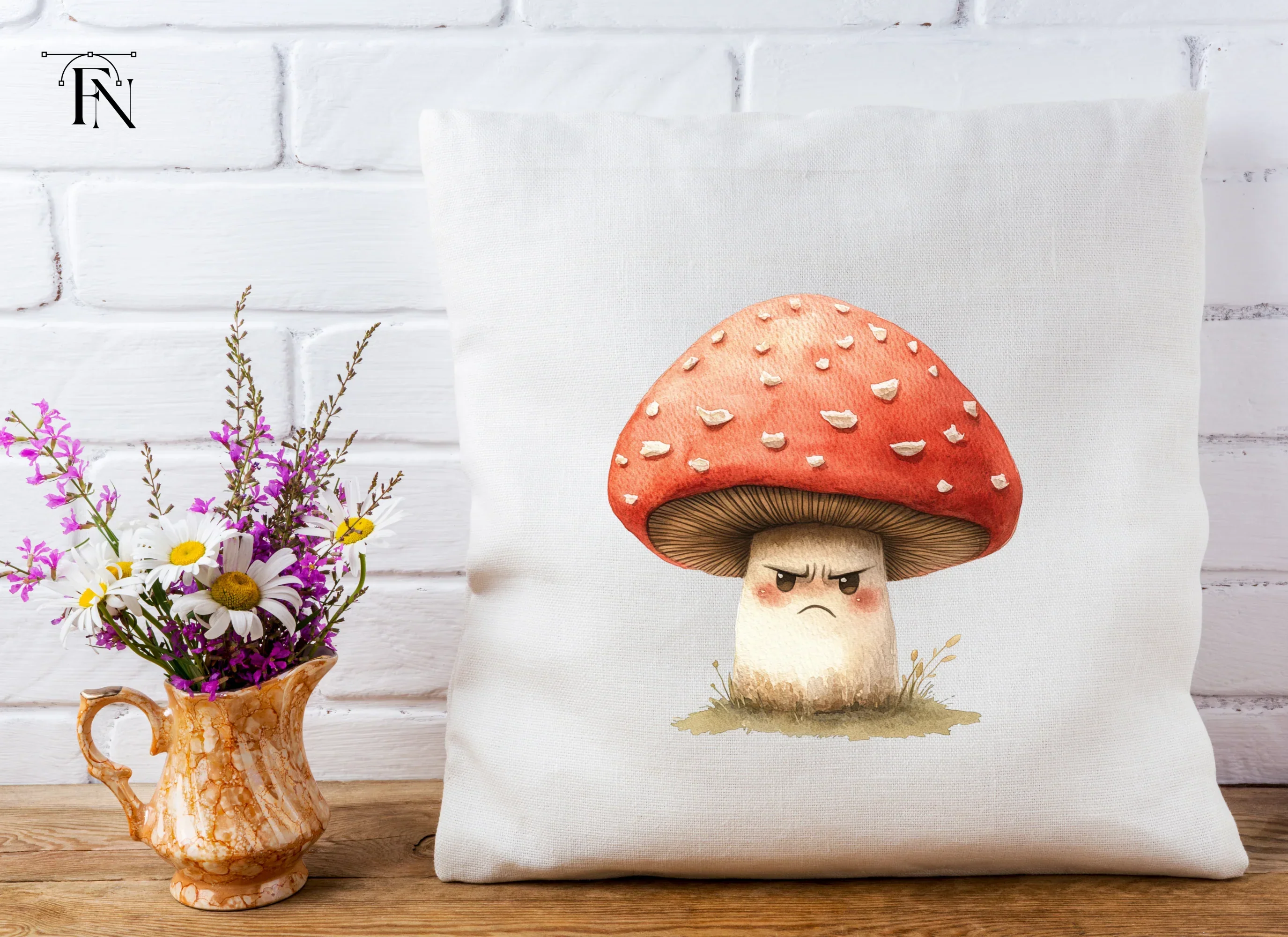 Furious Mushroom Character Clipart Bundle - Image 5