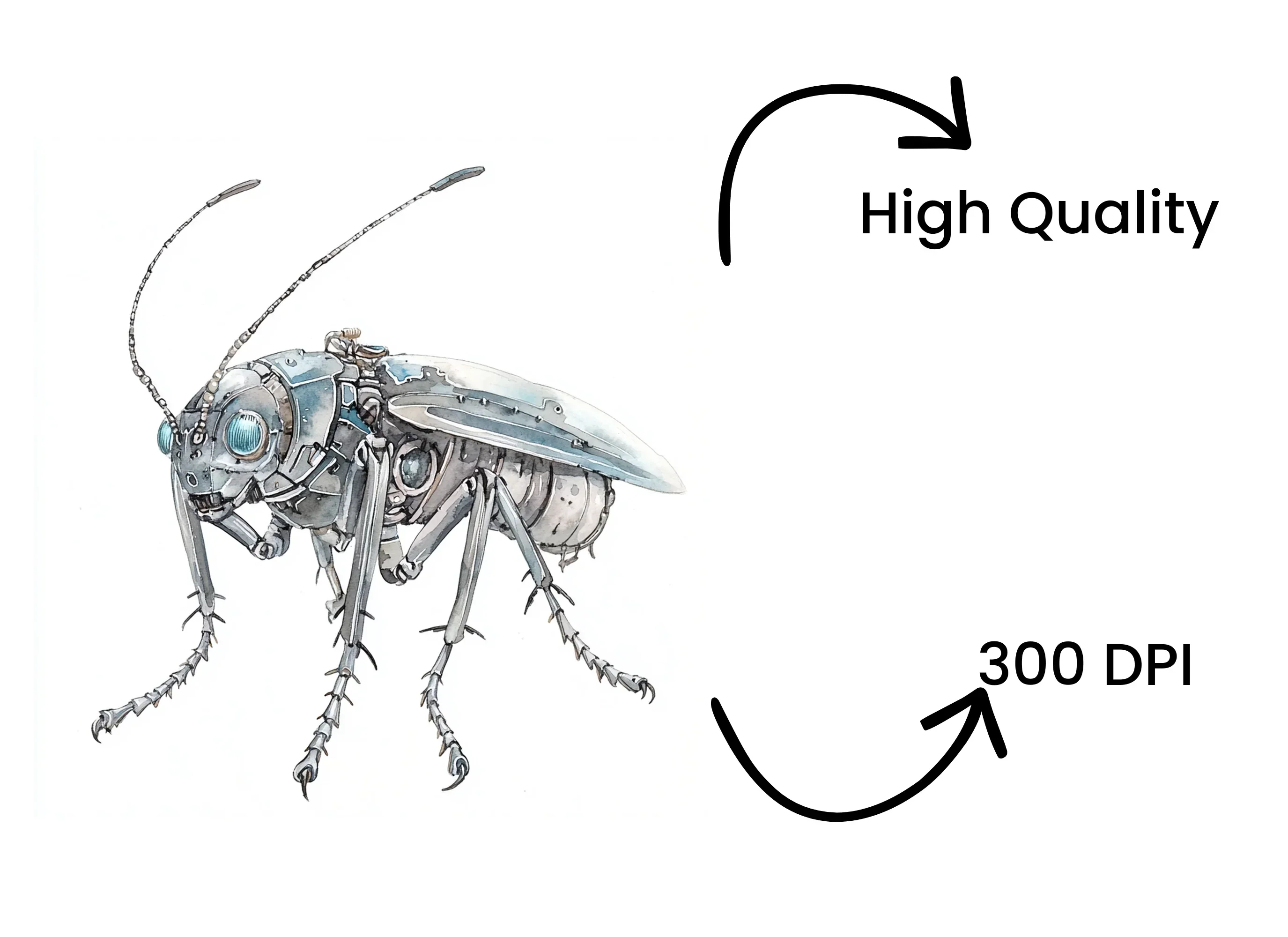 Futuristic Robot Insect Clipart Bundle - Image 4