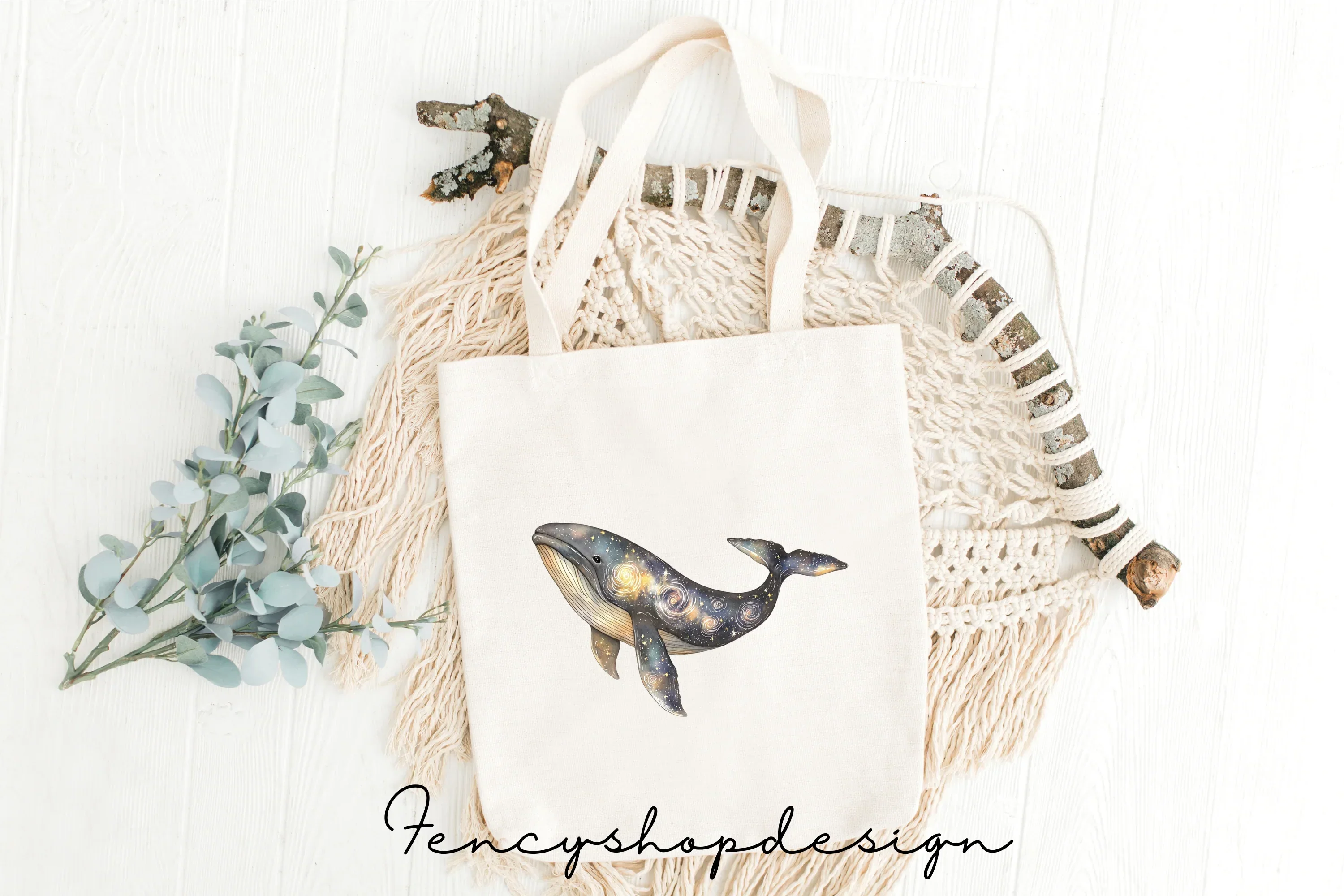 Galaxy Whale Clipart Bundle - Image 8