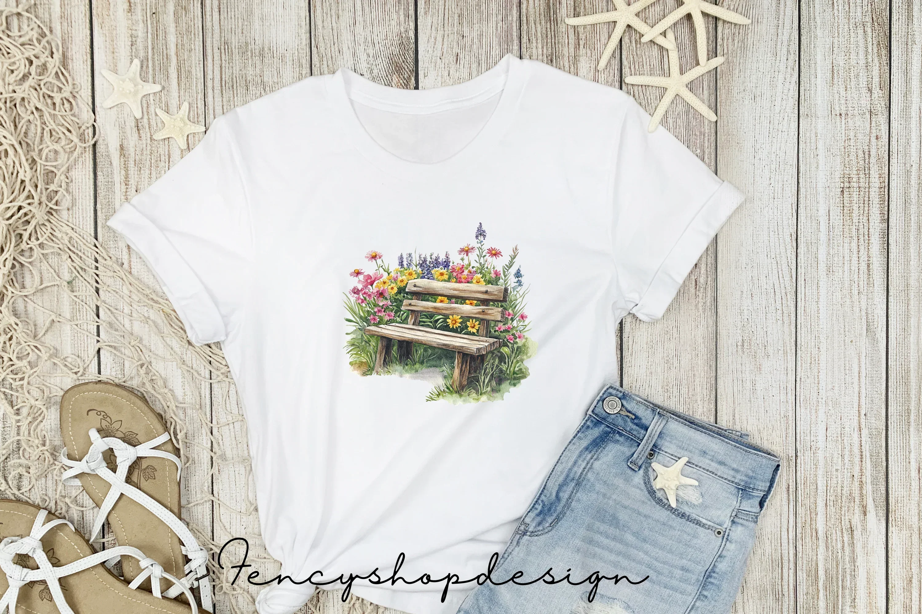 Garden Benches Clipart Bundle - Image 5