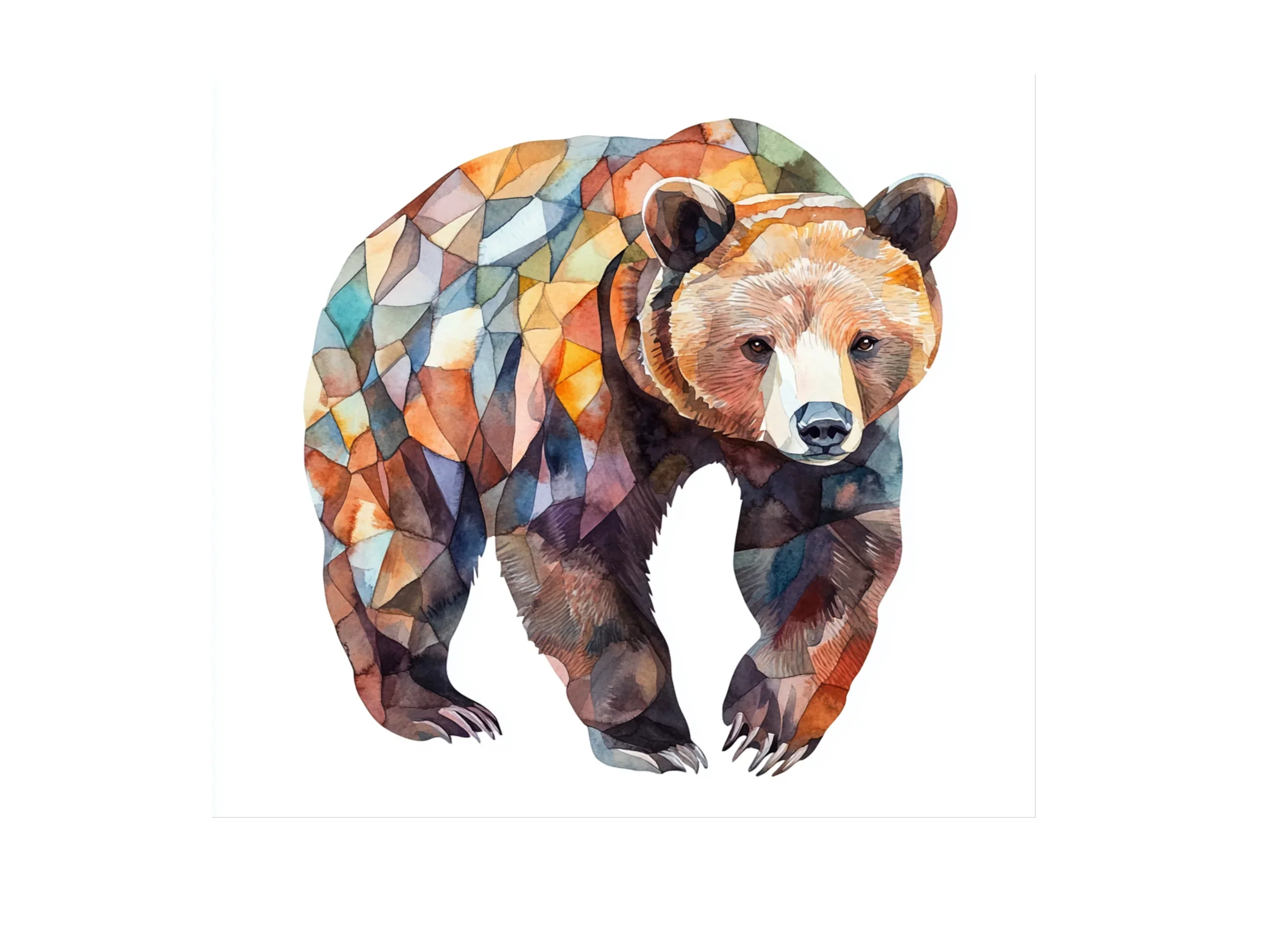 Geometric Bear Clipart Bundle - Image 2