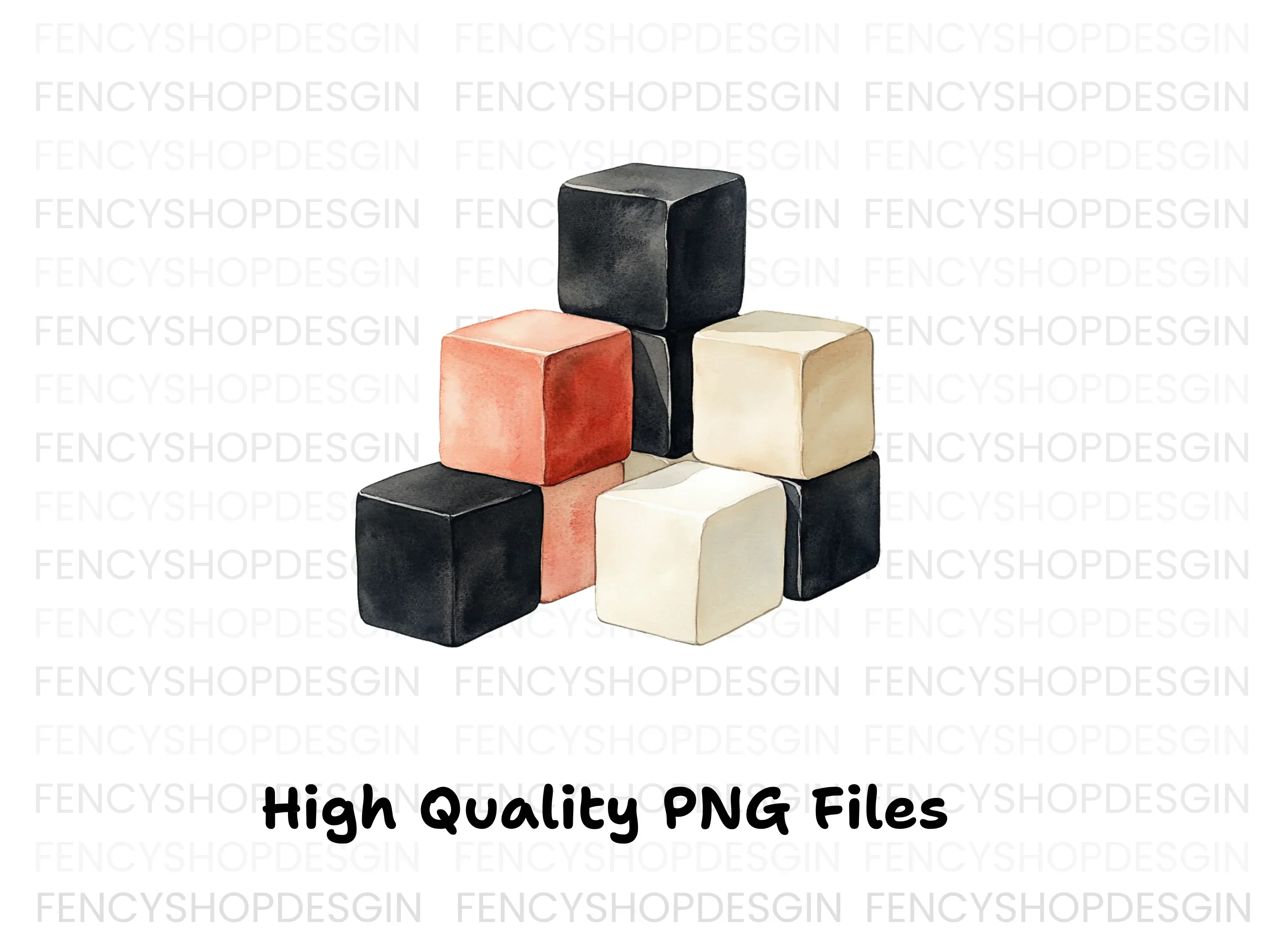 Geometric Blocks Clipart Bundle - Image 3