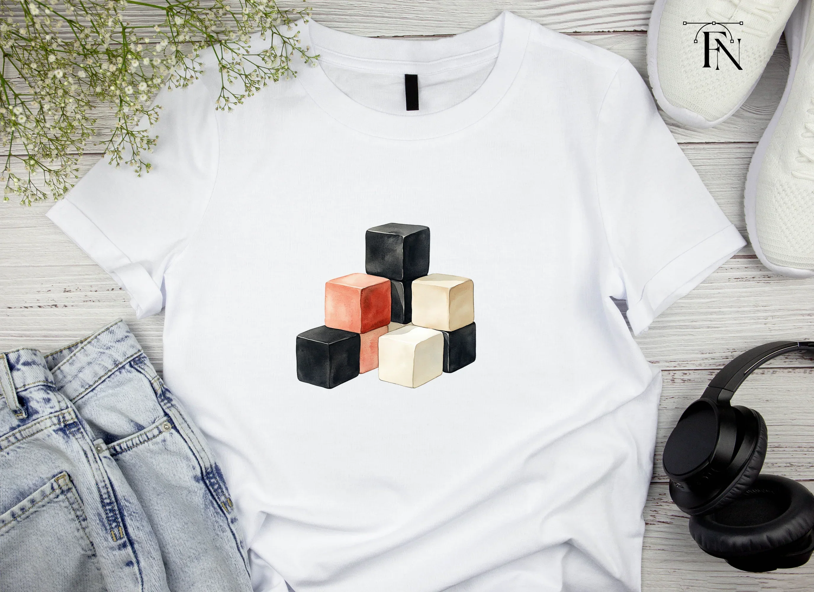 Geometric Blocks Clipart Bundle - Image 4