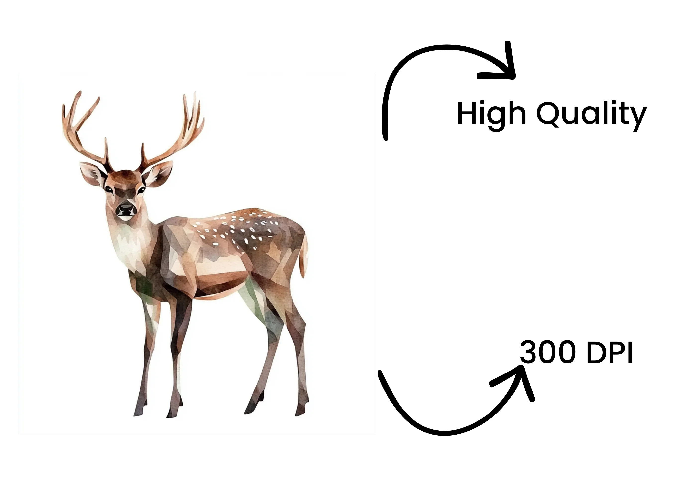 Geometric Deer Clipart Bundle - Image 4