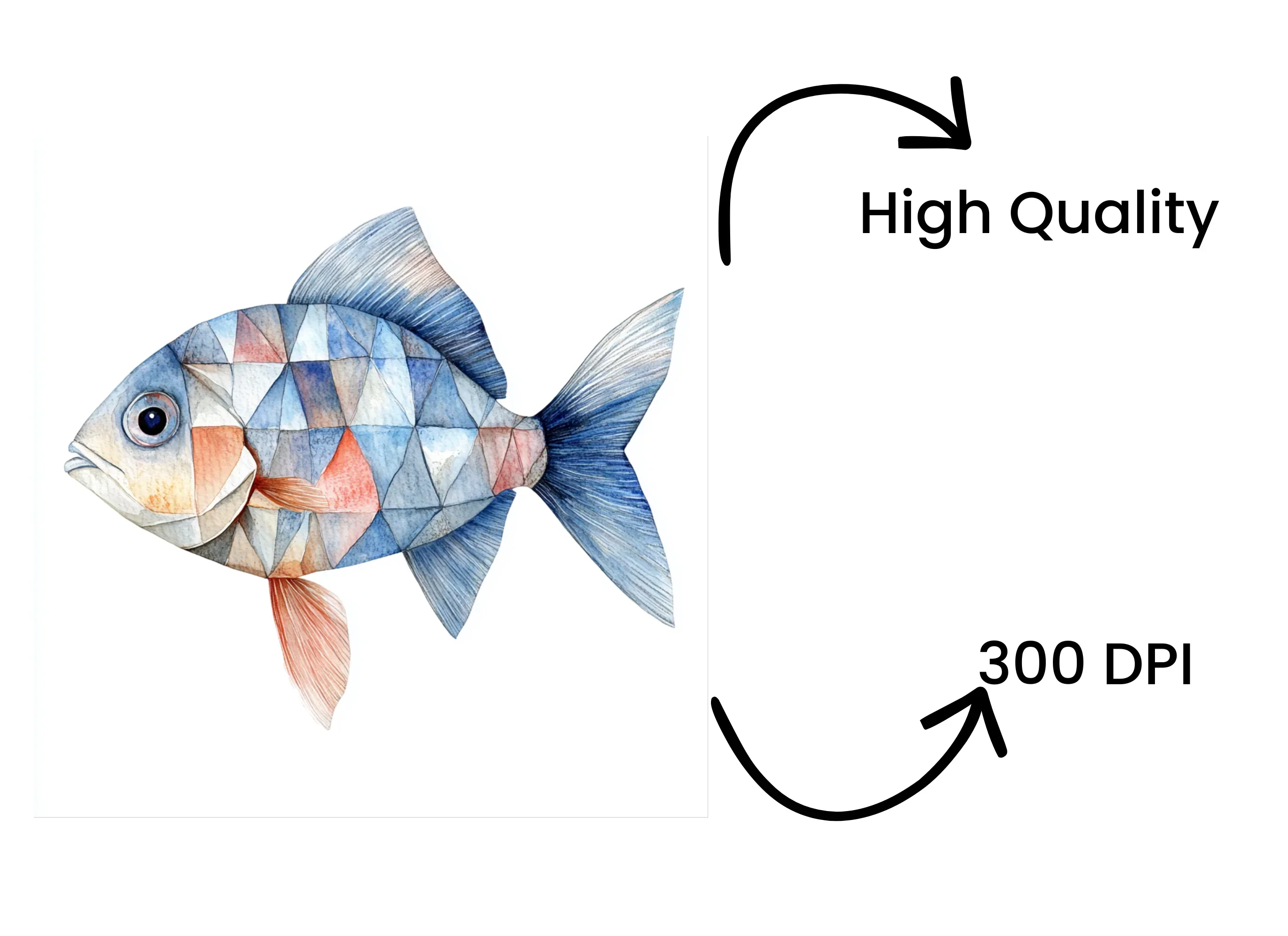 Geometric Fish Clipart Bundle - Image 4