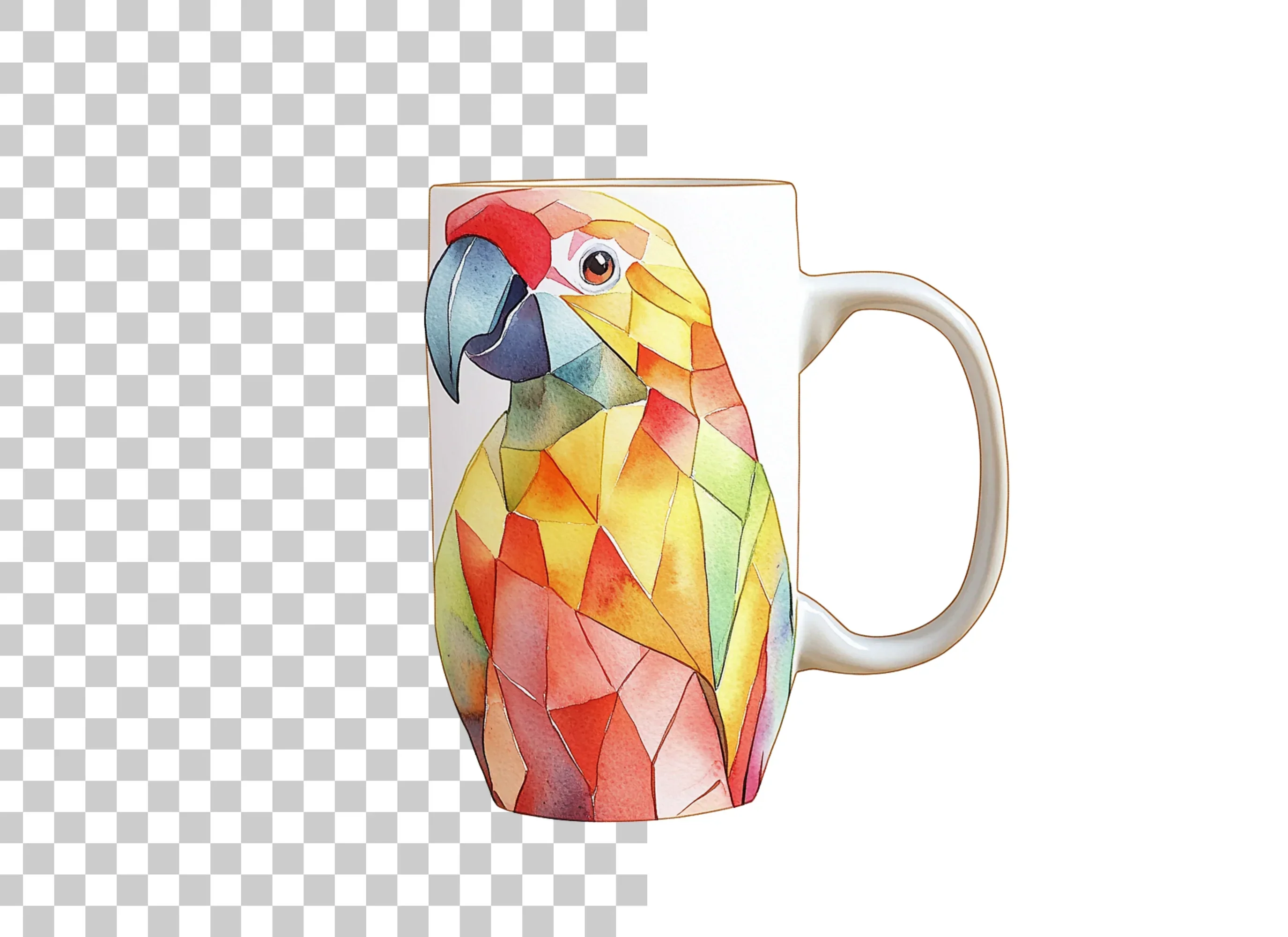 Geometric Parrot Clipart Bundle - Image 6
