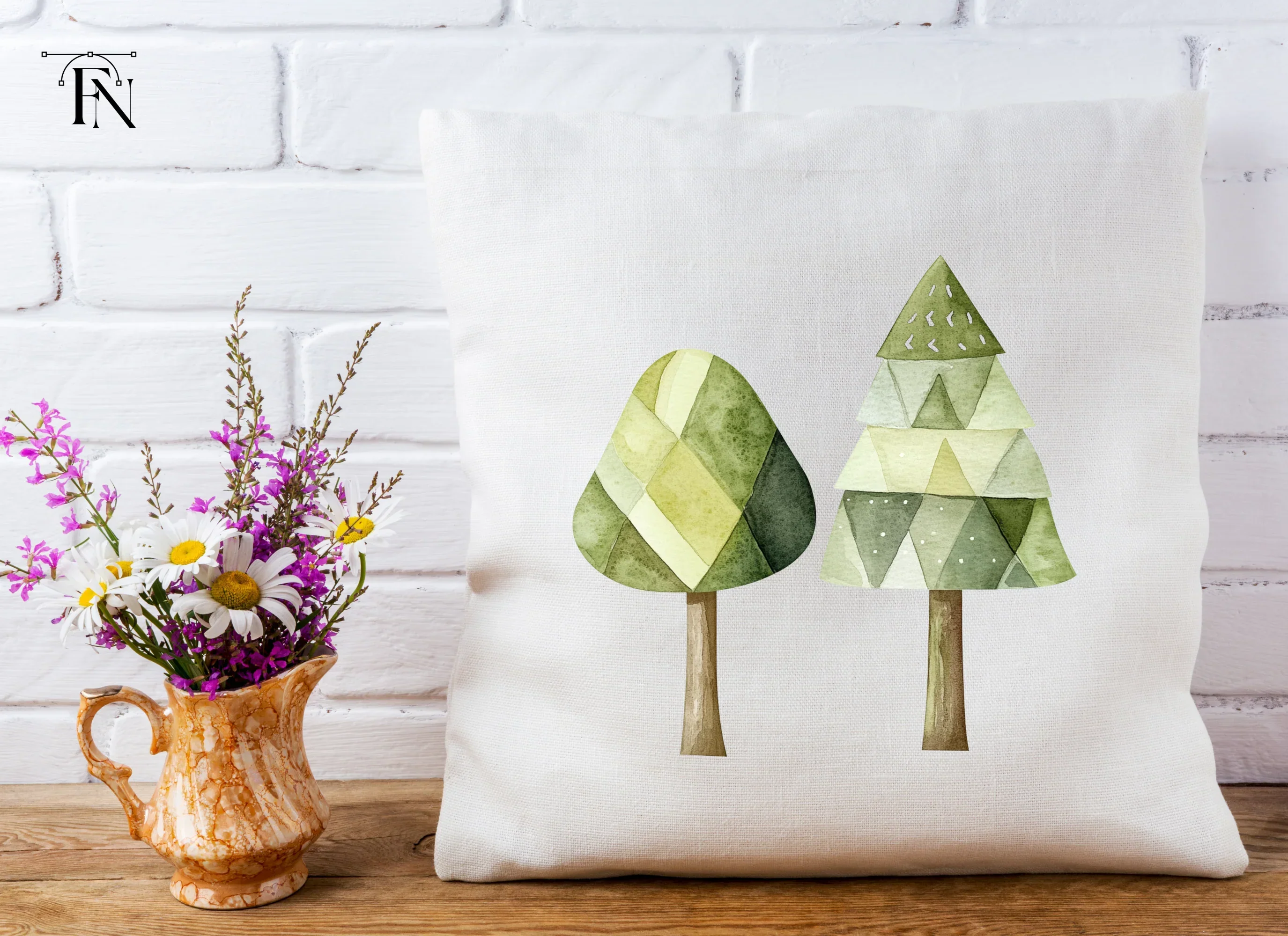 Geometric Tree Clipart Bundle - Image 3
