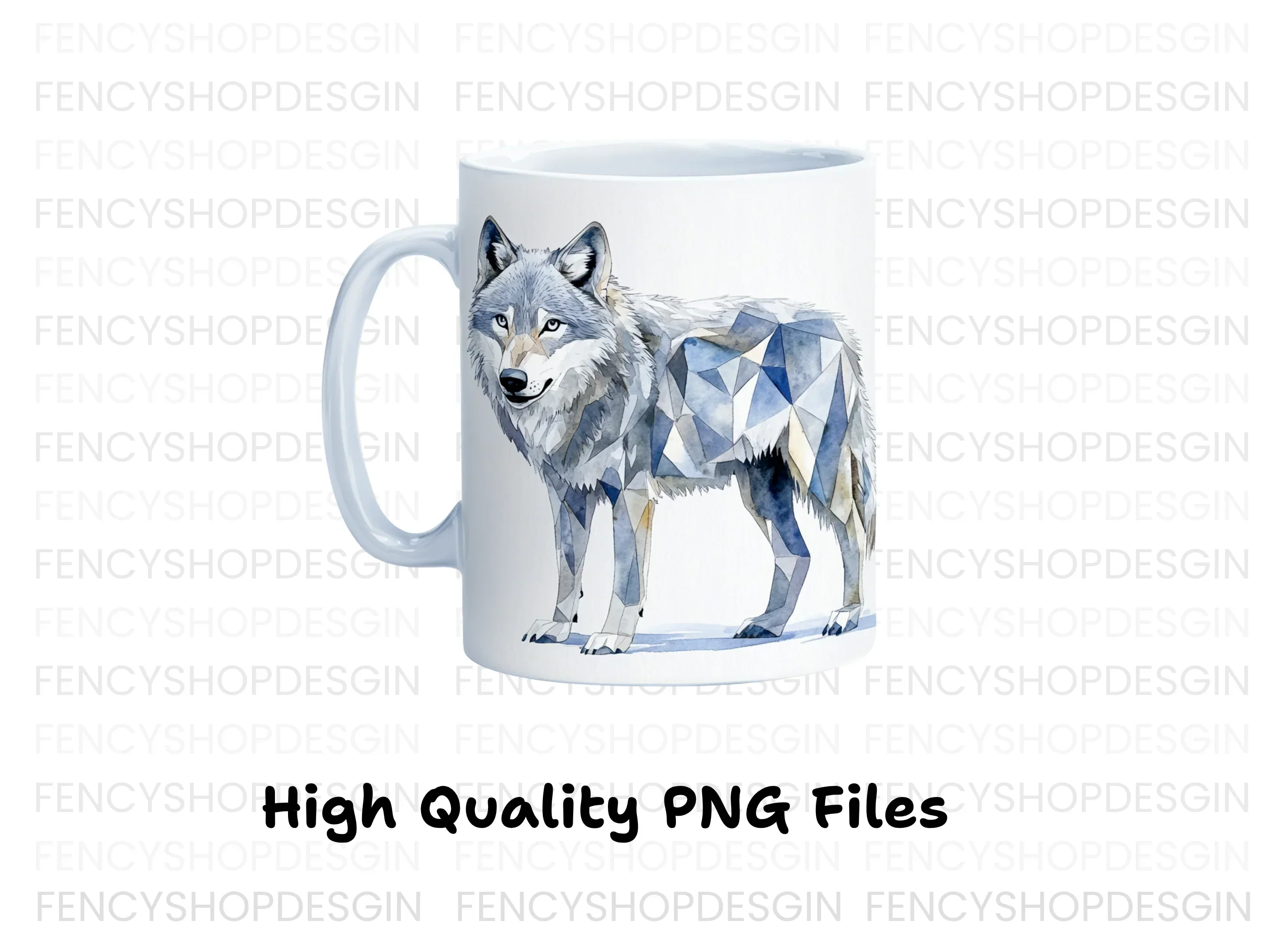 Geometric Wolf Clipart Bundle - Image 2