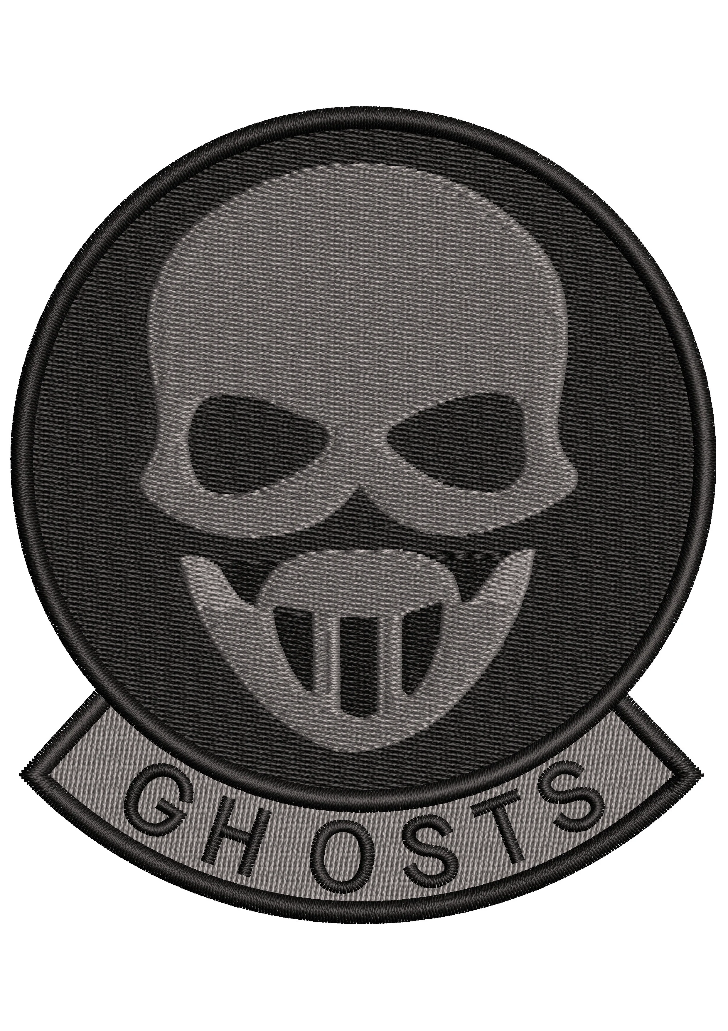 Ghost Embroidery Design