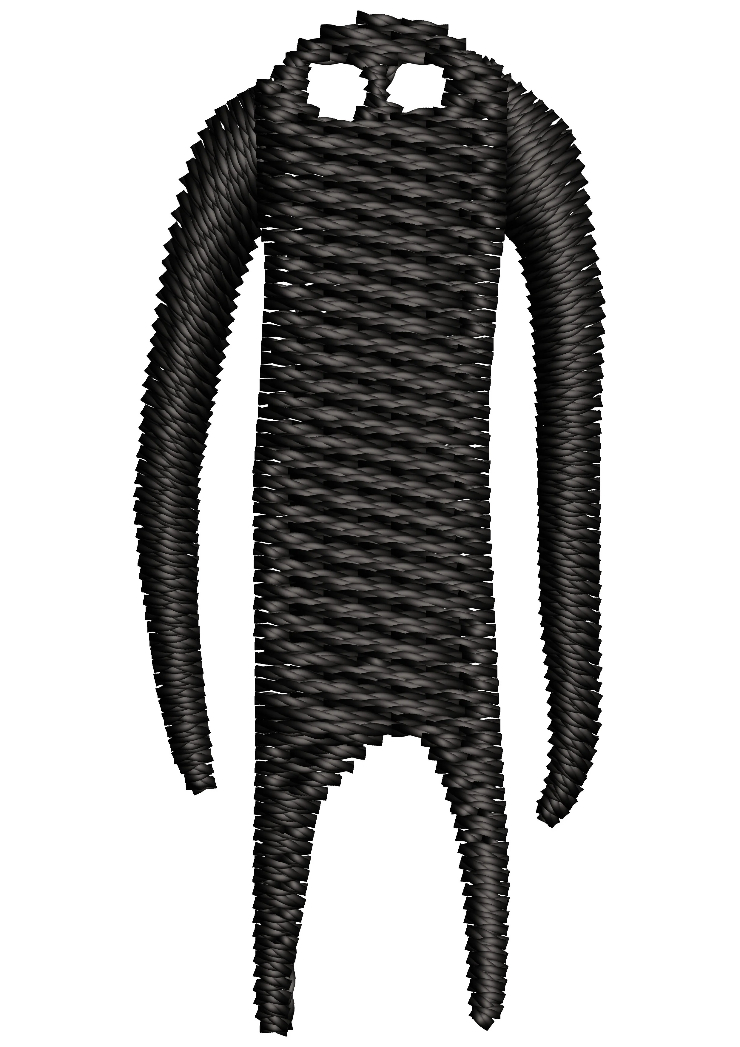 Ghost Man Embroidery Design