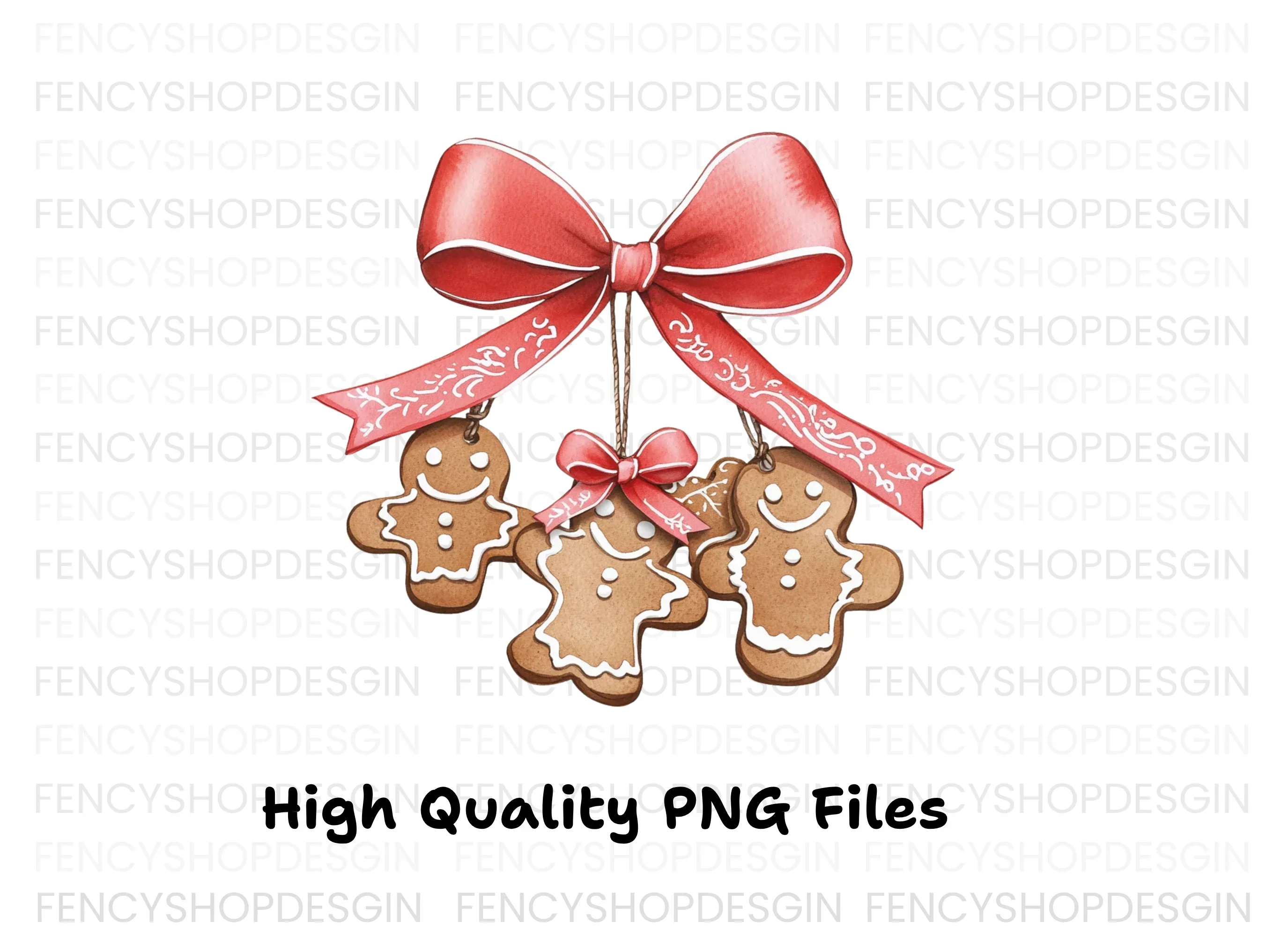 Gingerbread Man Christmas Clipart Bundle - Image 3